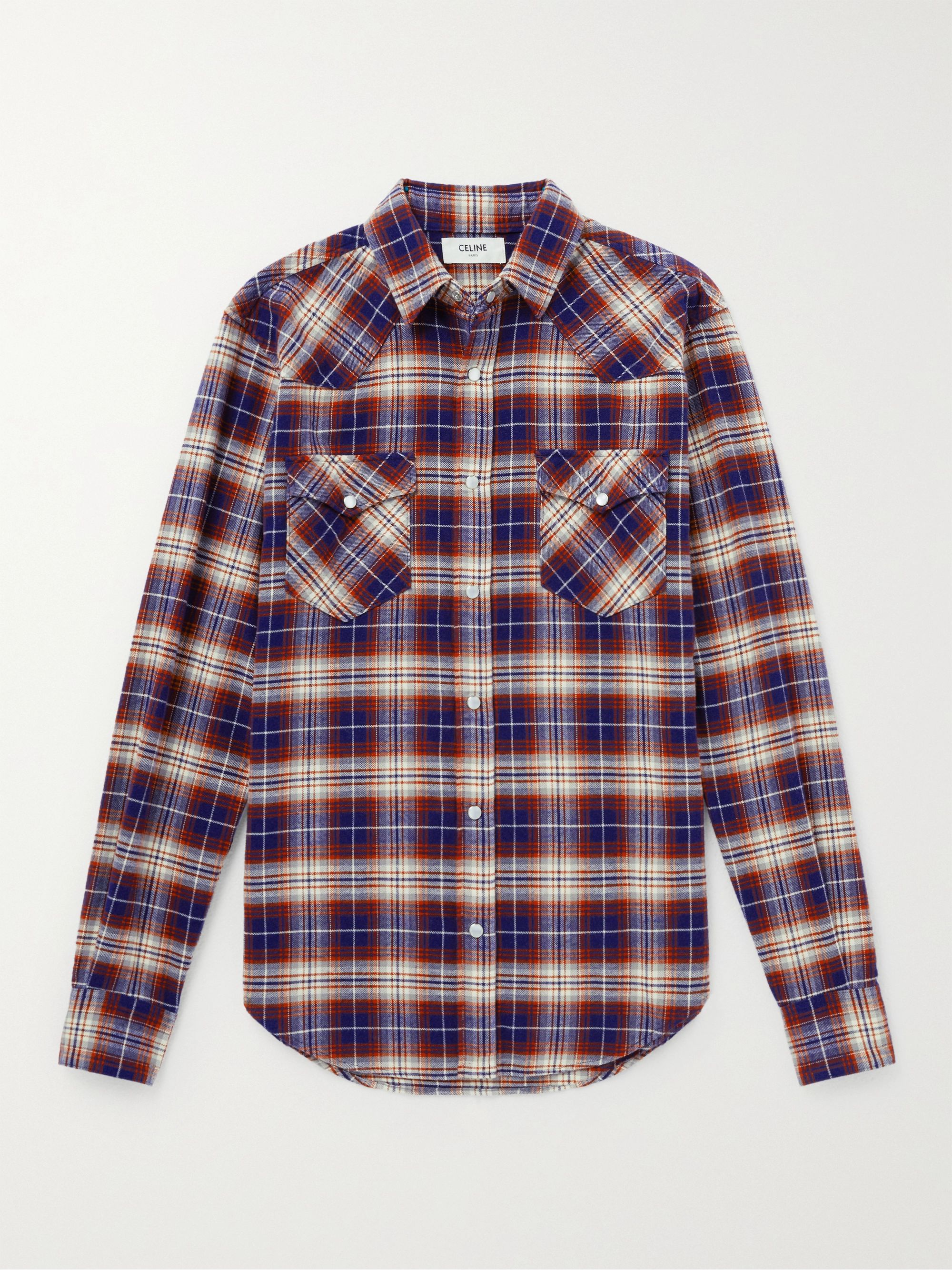 mrporter.com | Checked Cotton-Flannel Shirt