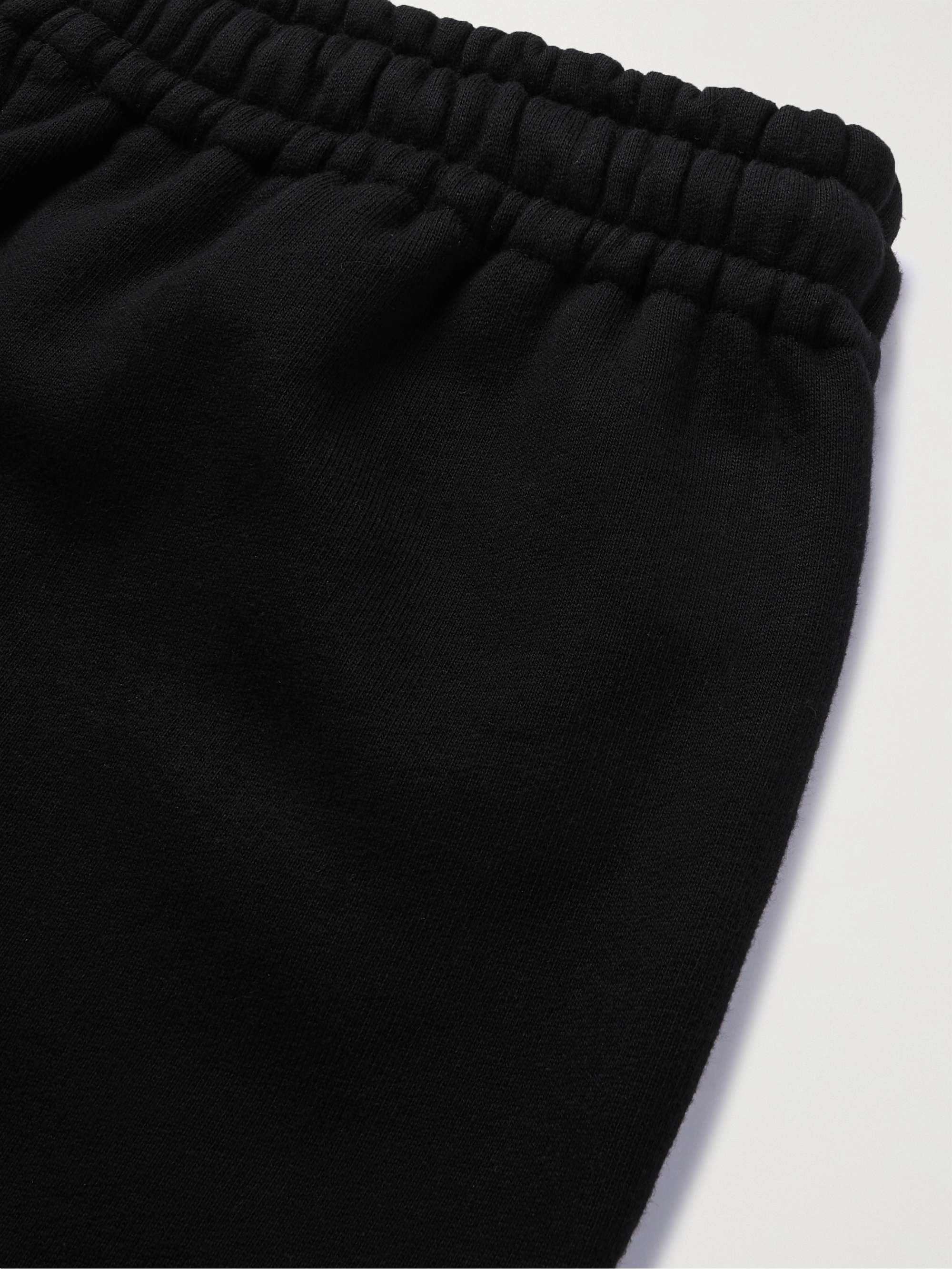 Black Logo-Print Cotton-Jersey Sweatpants | CELINE HOMME | MR PORTER