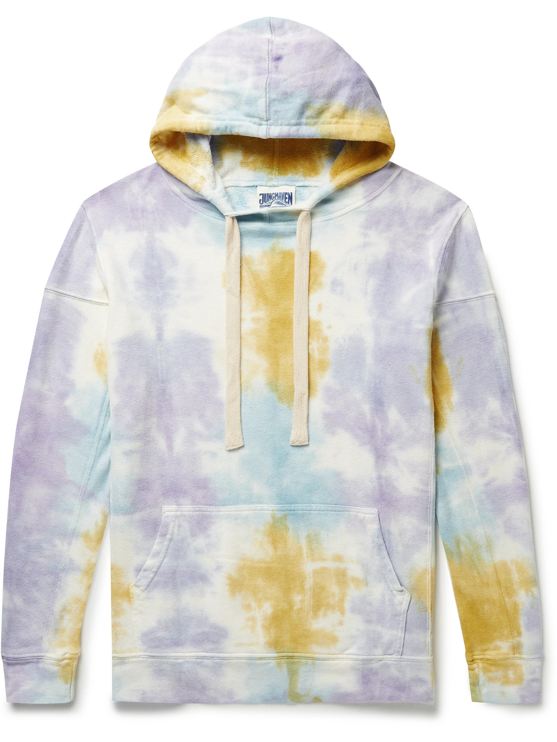 Jungmaven Maui Tie-dyed Hemp And Organic Cotton-blend Jersey Hoodie In Purple