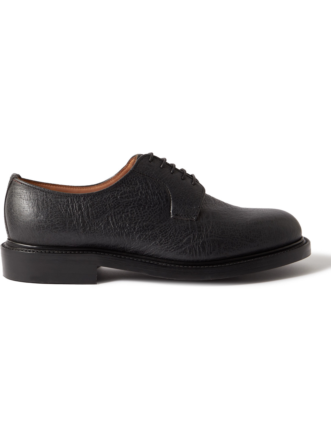 George Cleverley Archie Iii Full-grain Leather Derby Shoes In Gray ...