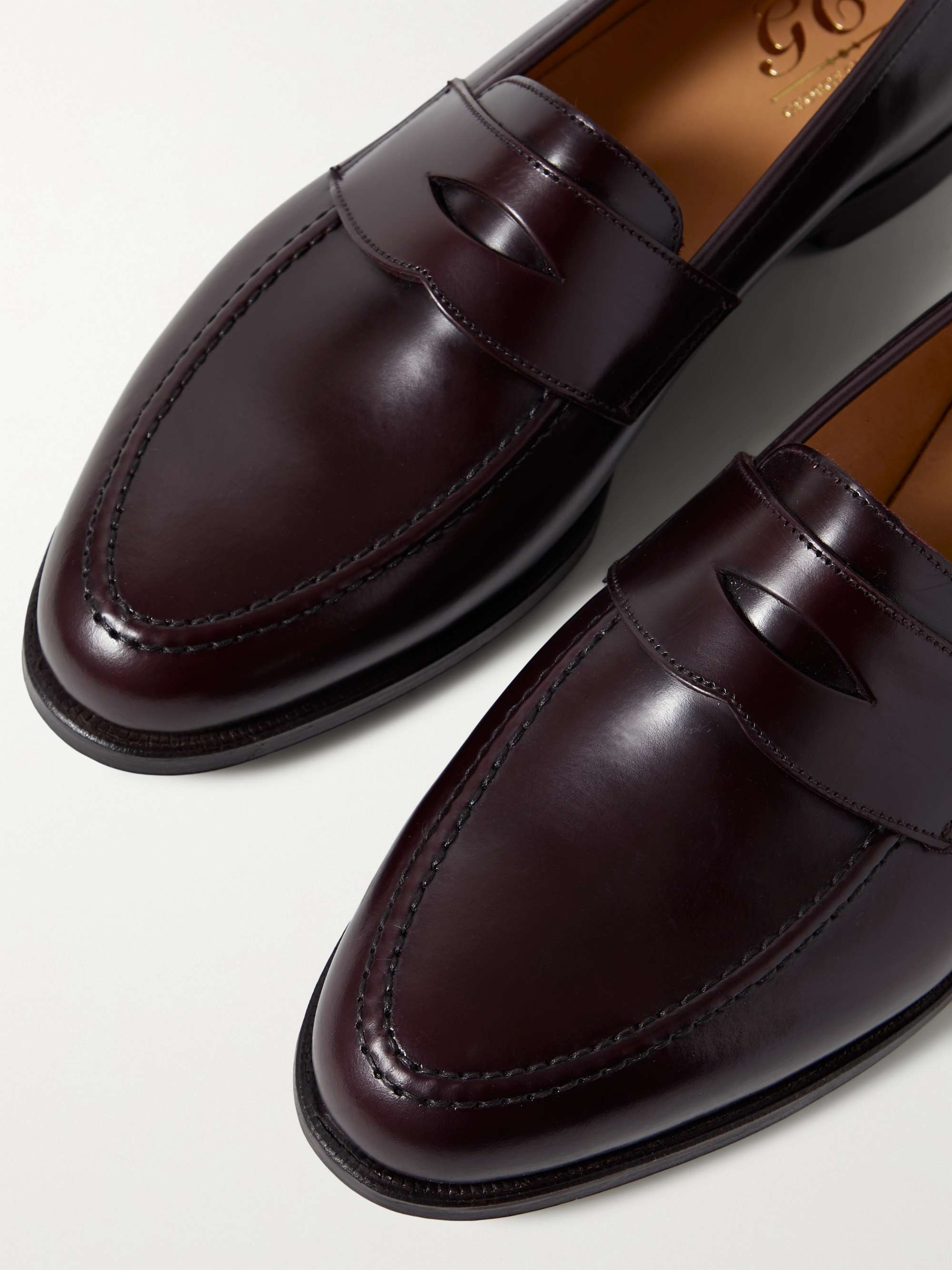GEORGE CLEVERLEY Bradley Leather Penny Loafers
