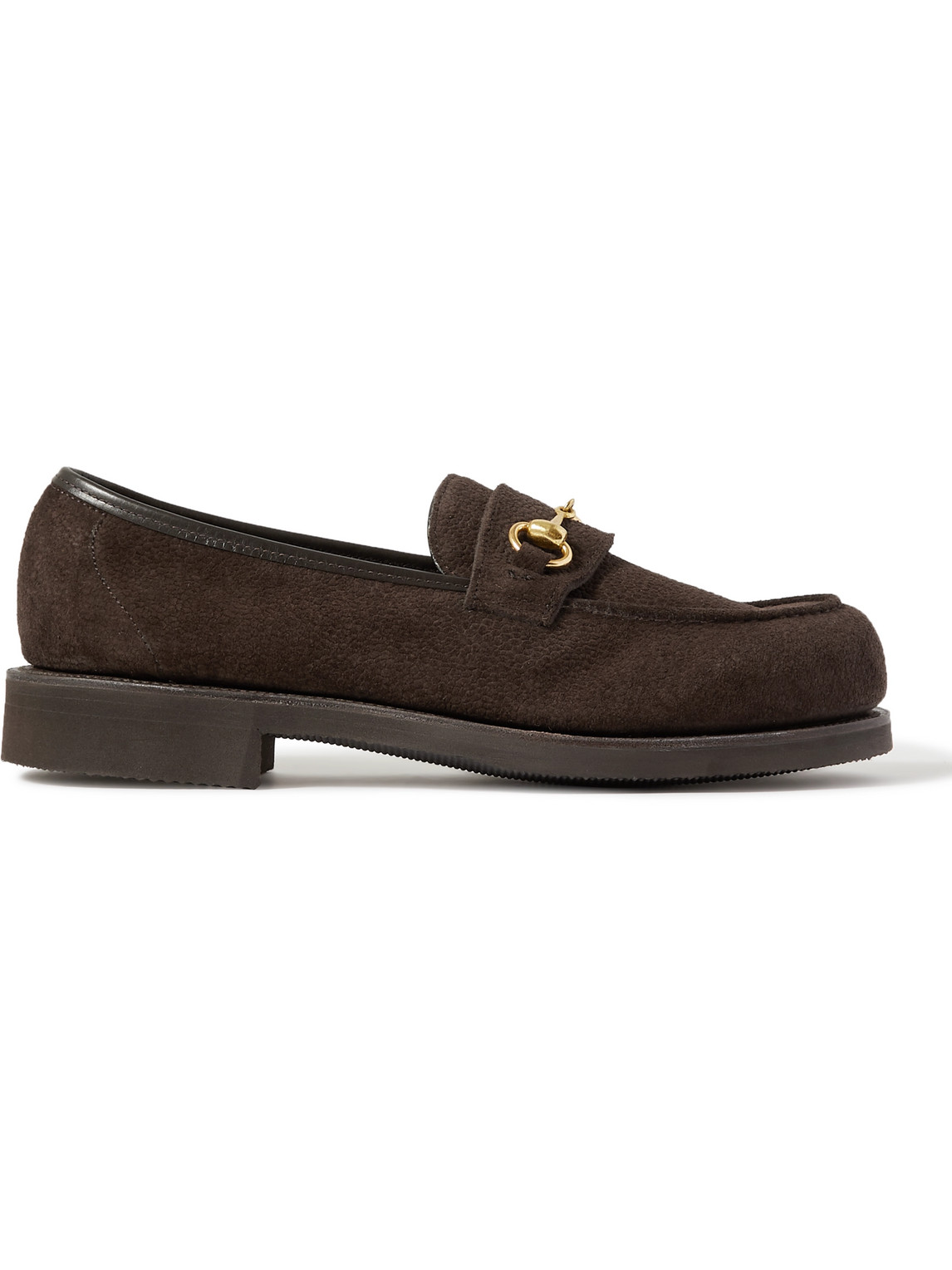 George Cleverley Colony Full-grain Suede Loafers In Brown