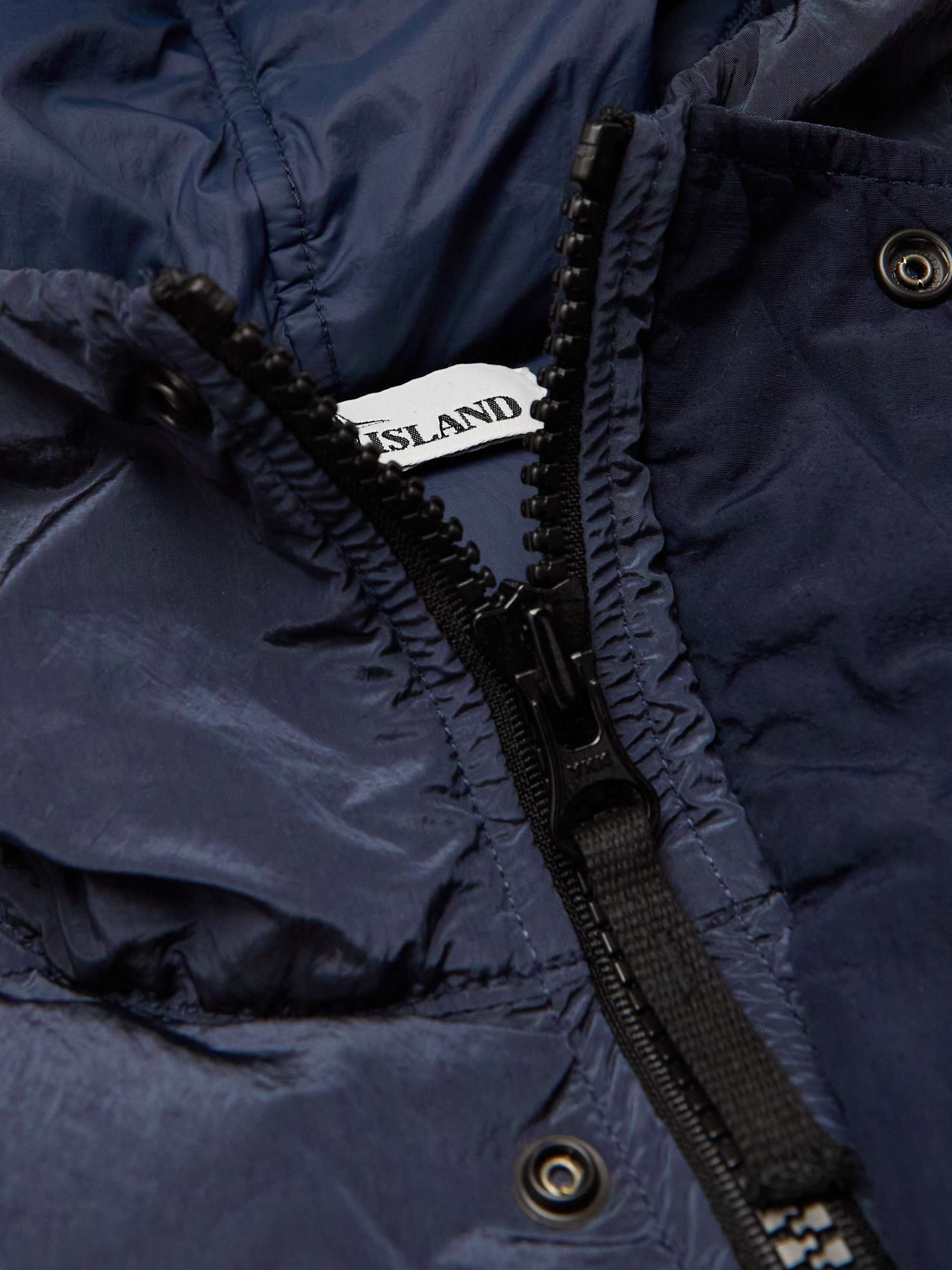 STONE ISLAND Quilted Hooded Shell Down Jacket