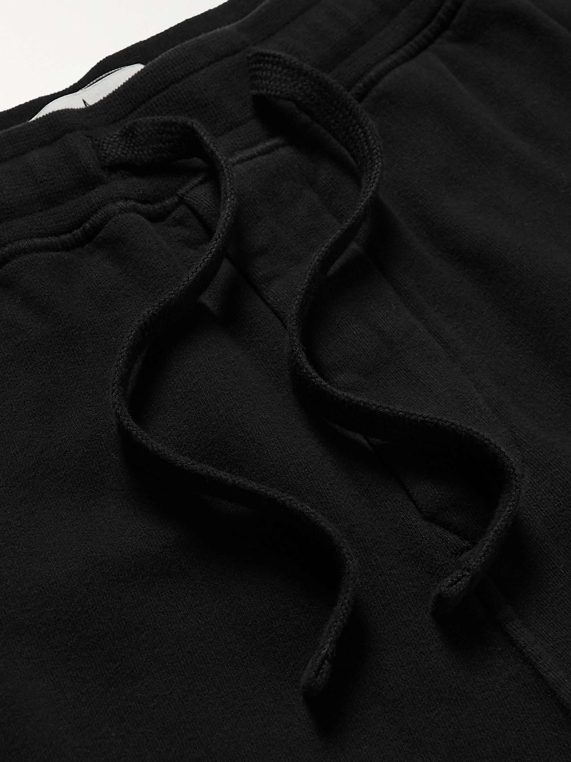 STONE ISLAND Logo-Appliquéd Cotton-Jersey Drawstring Shorts