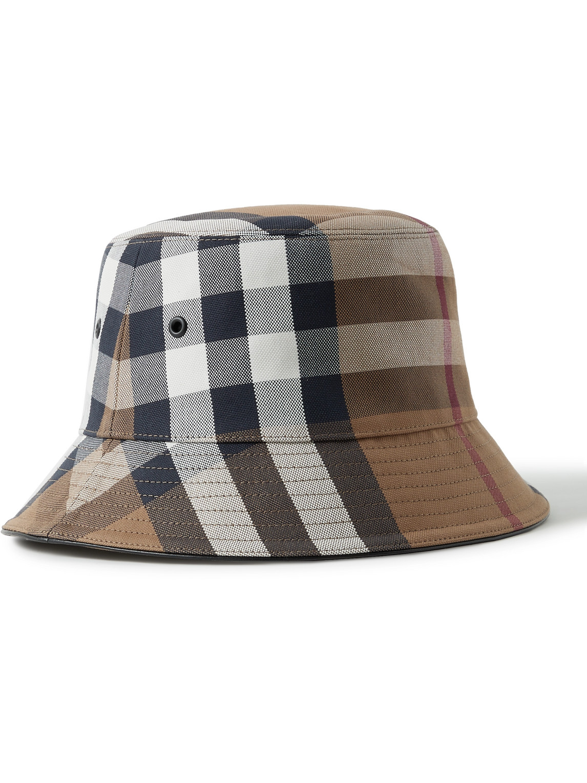 BURBERRY CHECKED COTTON-CANVAS BUCKET HAT