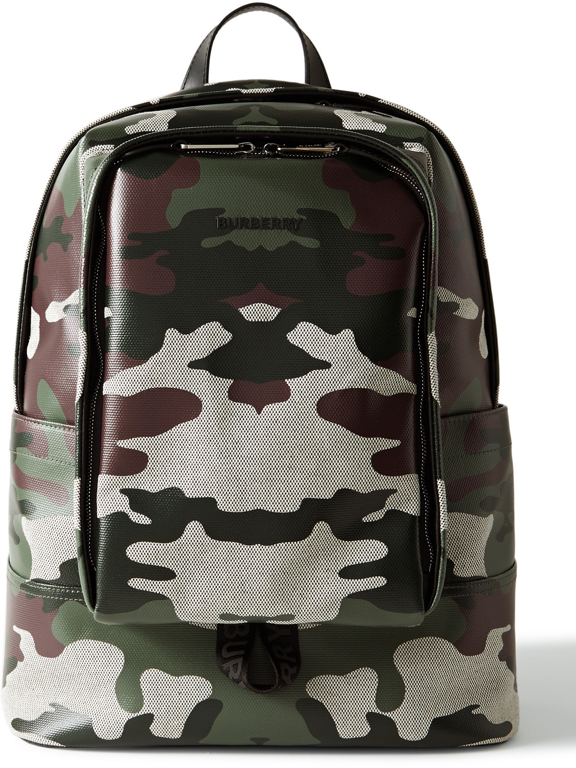 Logo-Appliquéd Camouflage-Print Coated-Canvas Backpack