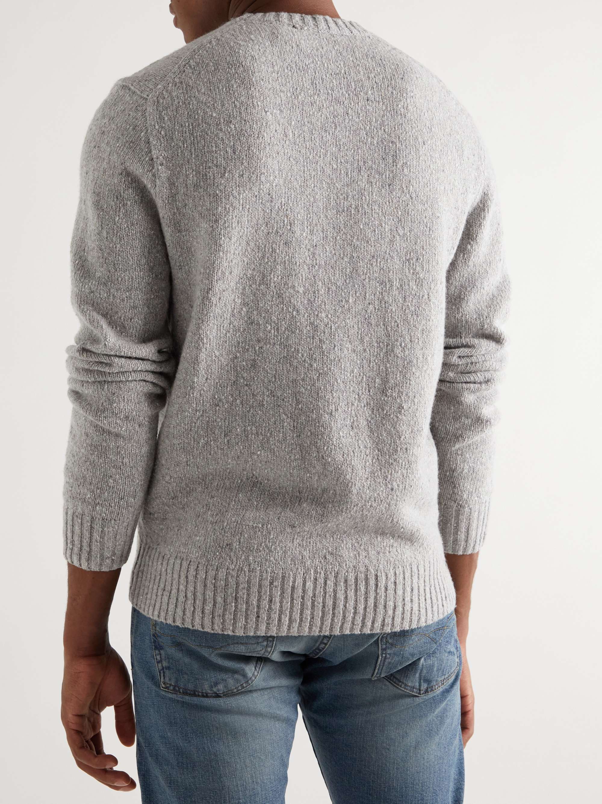 POLO RALPH LAUREN Logo-Embroidered Wool-Blend Sweater