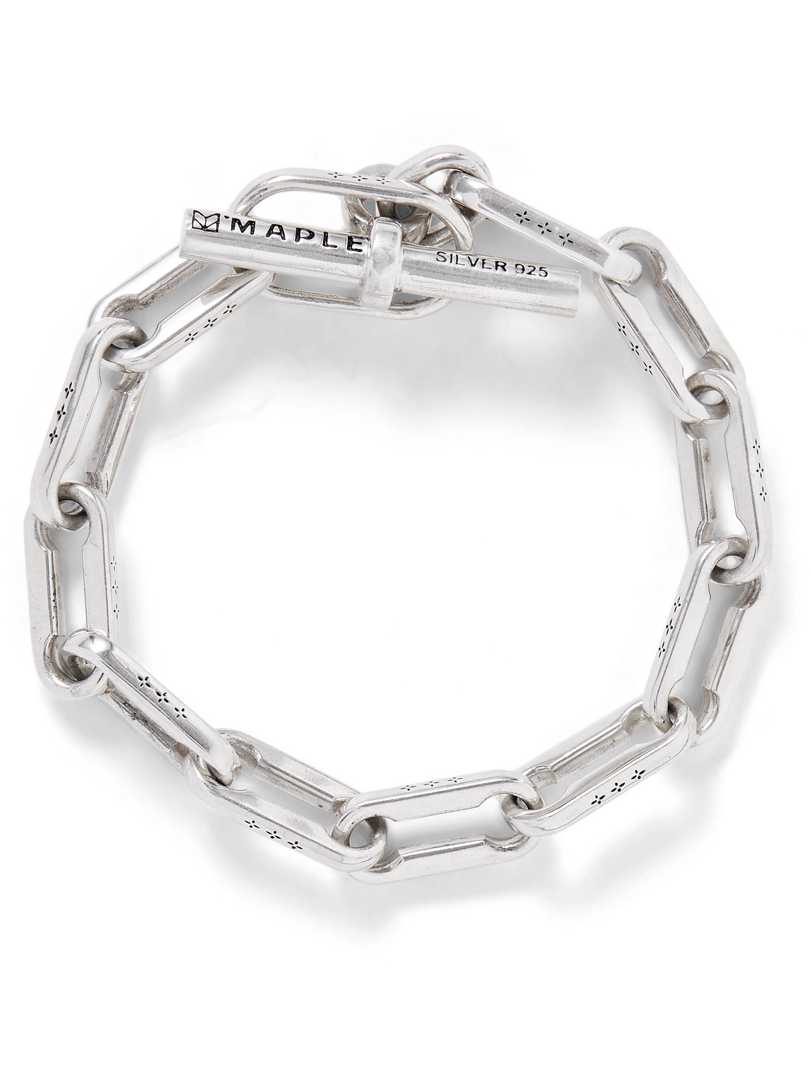 Maple Sterling Silver Chain Bracelet