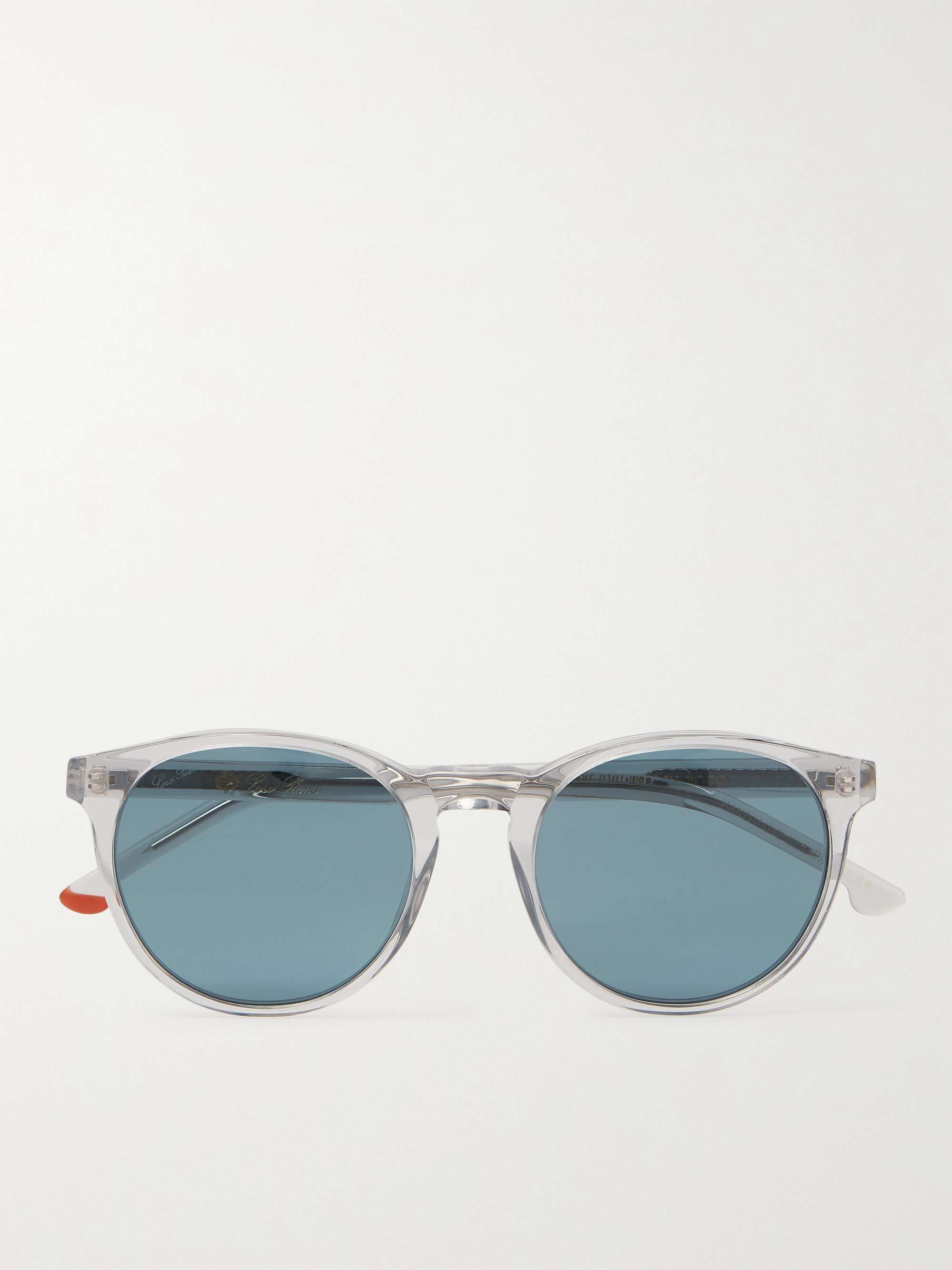 LORO PIANA Maremma 52 Round-Frame Tortoiseshell Acetate Sunglasses