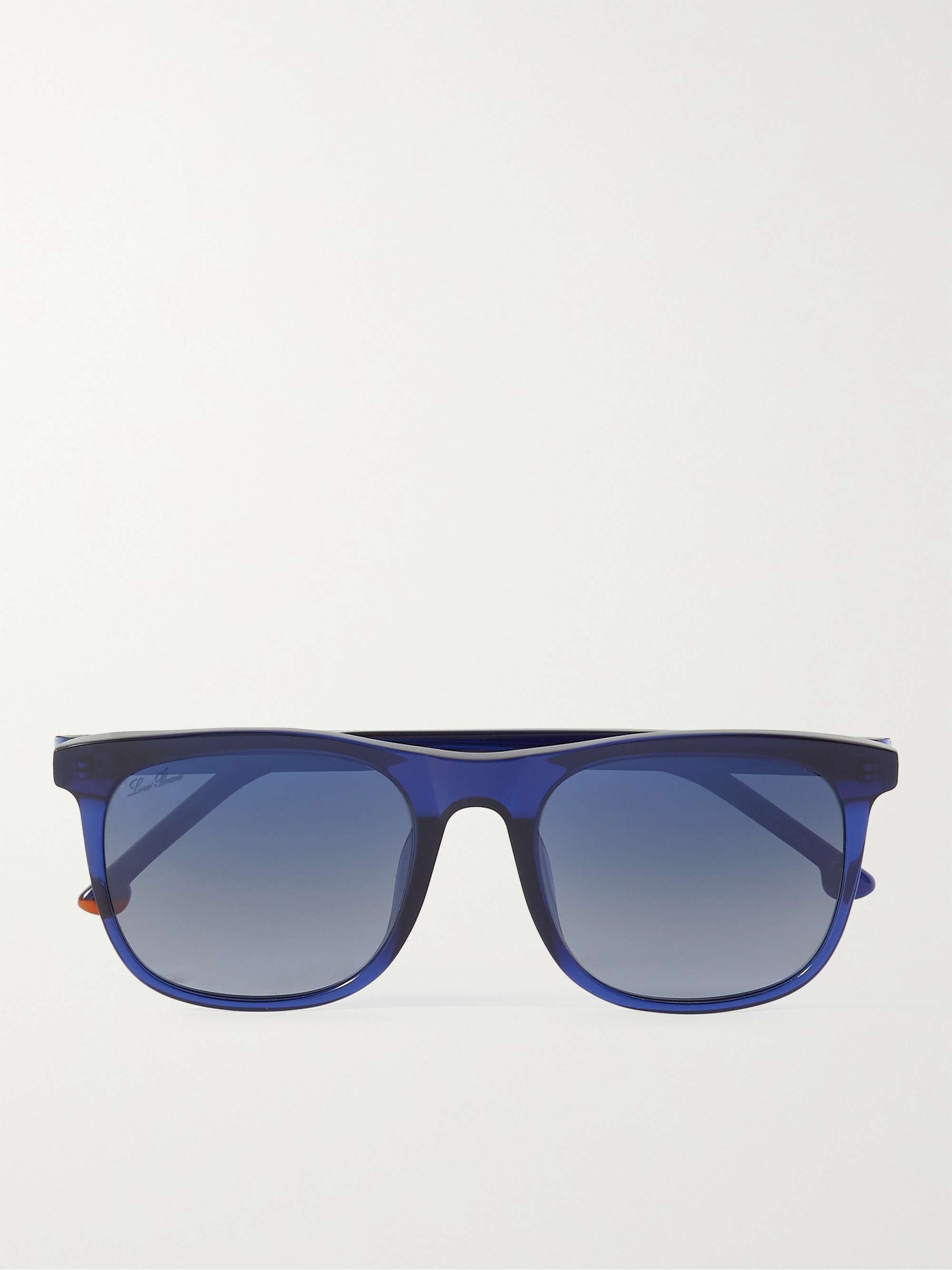 LORO PIANA Traveller 53 Square-Frame Acetate Sunglasses