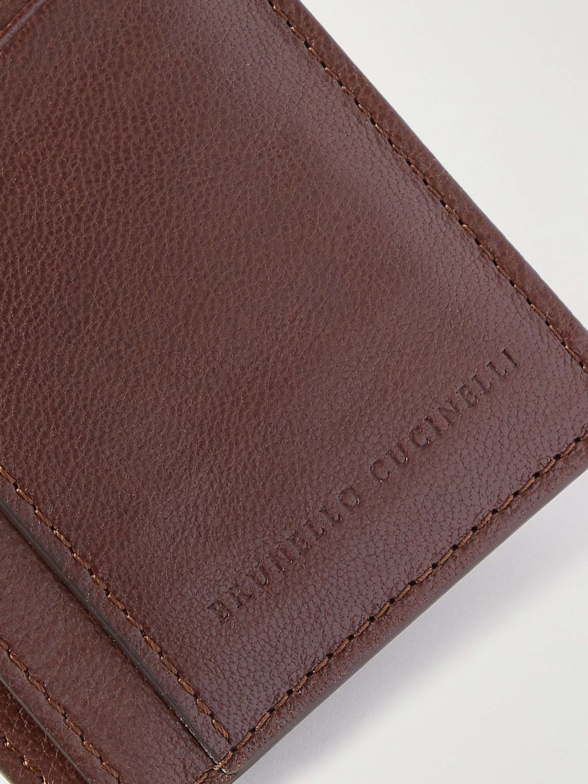 BRUNELLO CUCINELLI Full-Grain Leather Cardholder