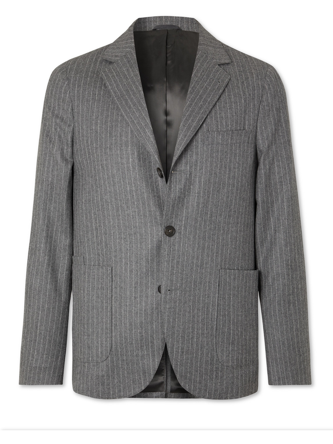 Officine Générale Armie Pinstriped Wool-Flannel Suit Jacket