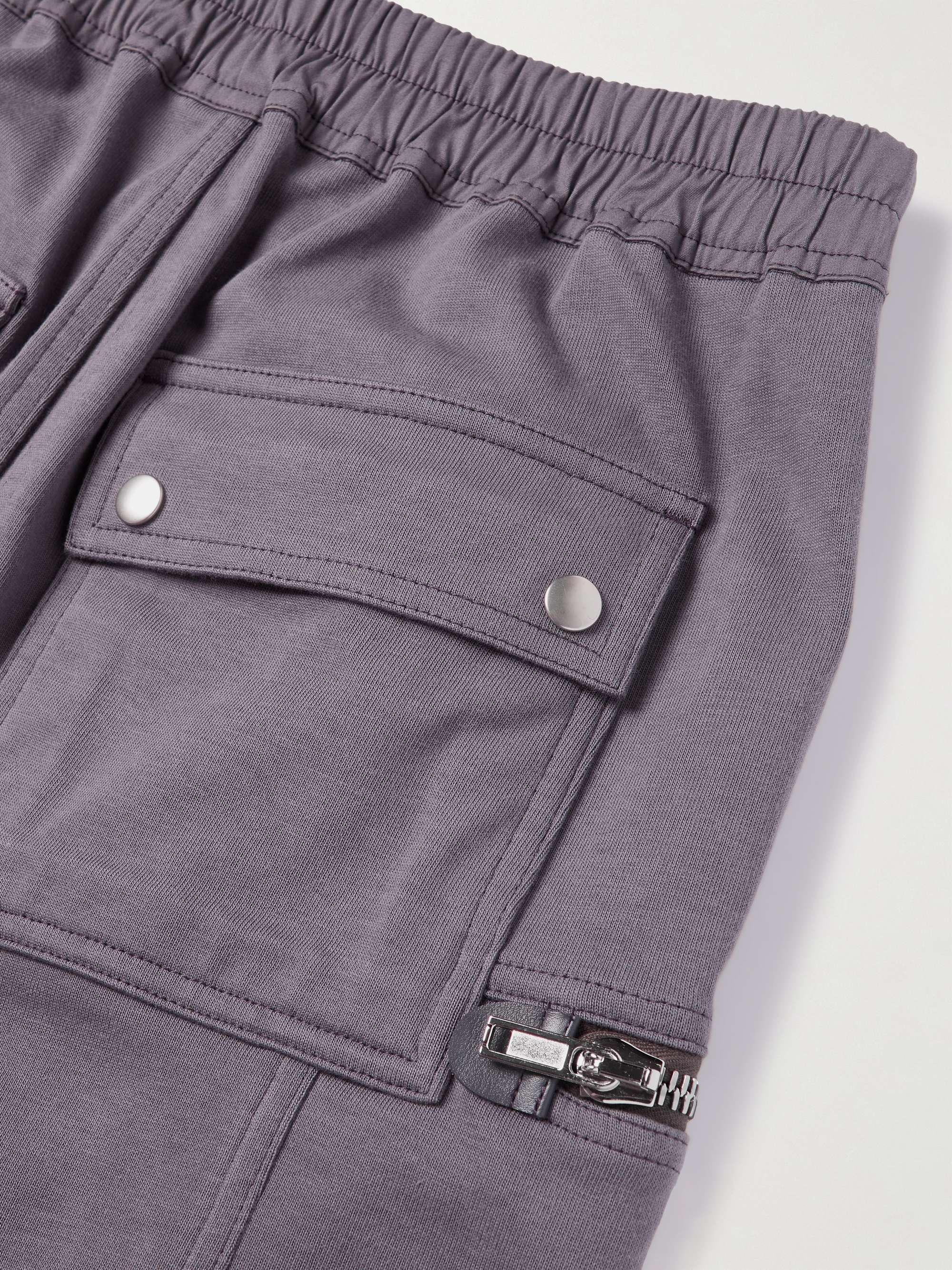 RICK OWENS Bauhaus Tapered Cotton-Jersey Sweatpants