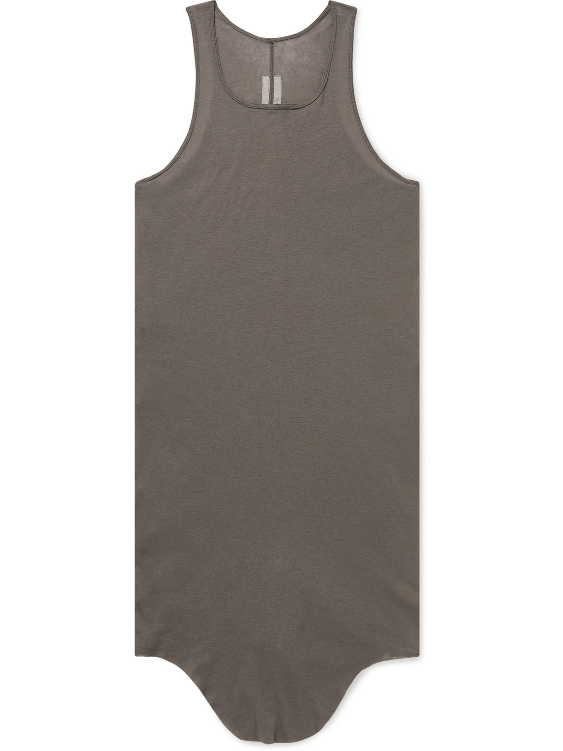 Rick Owens Organic Cotton-jersey Tank Top In Gray