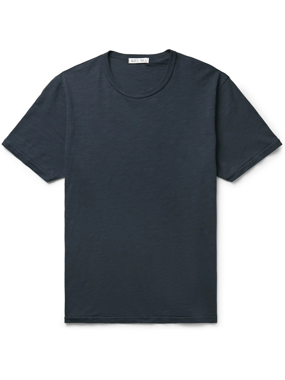 Alex Mill Standard Slim-fit Slub Cotton-jersey T-shirt In Blue