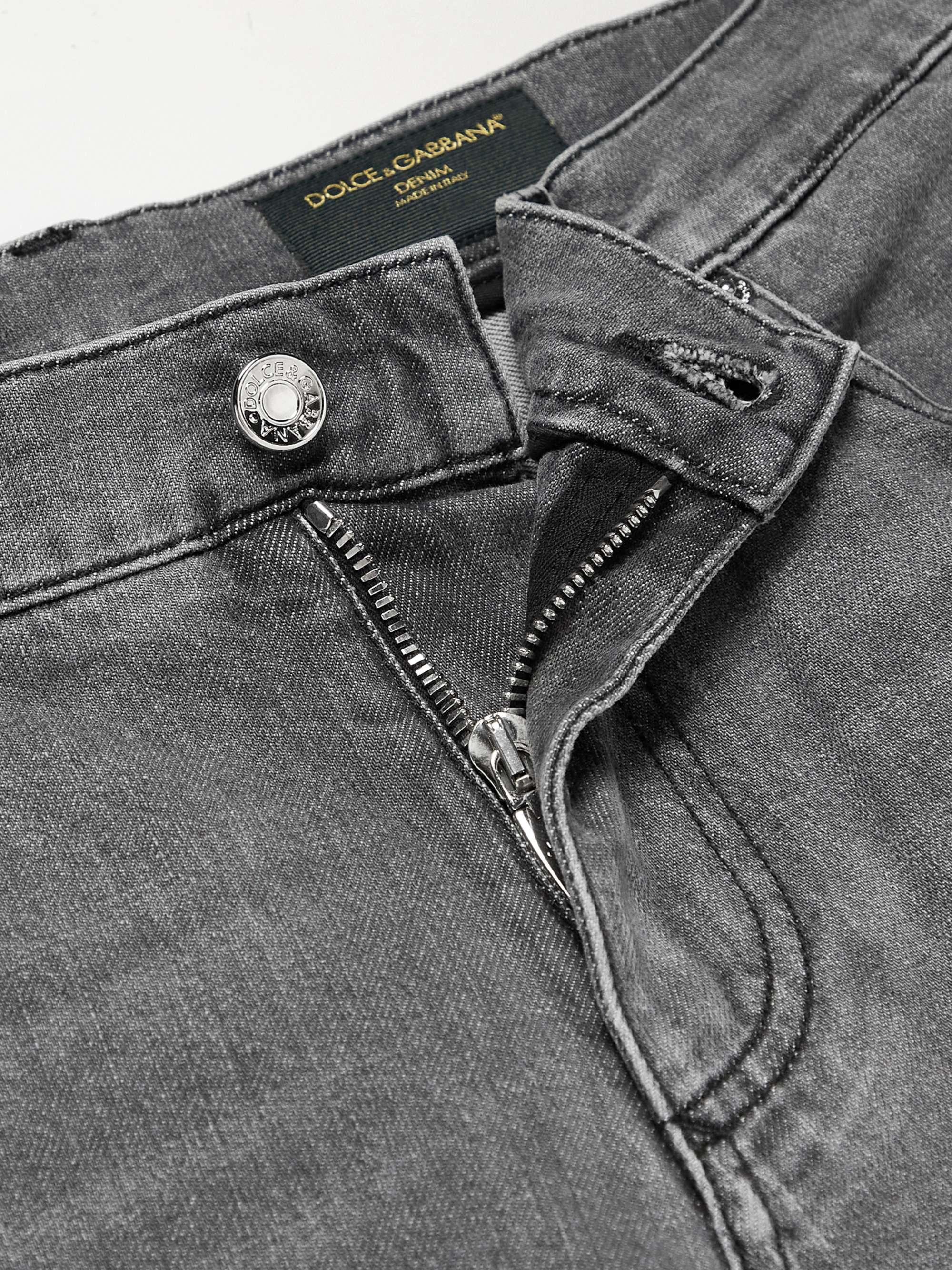DOLCE & GABBANA Logo-Appliquéd Jeans