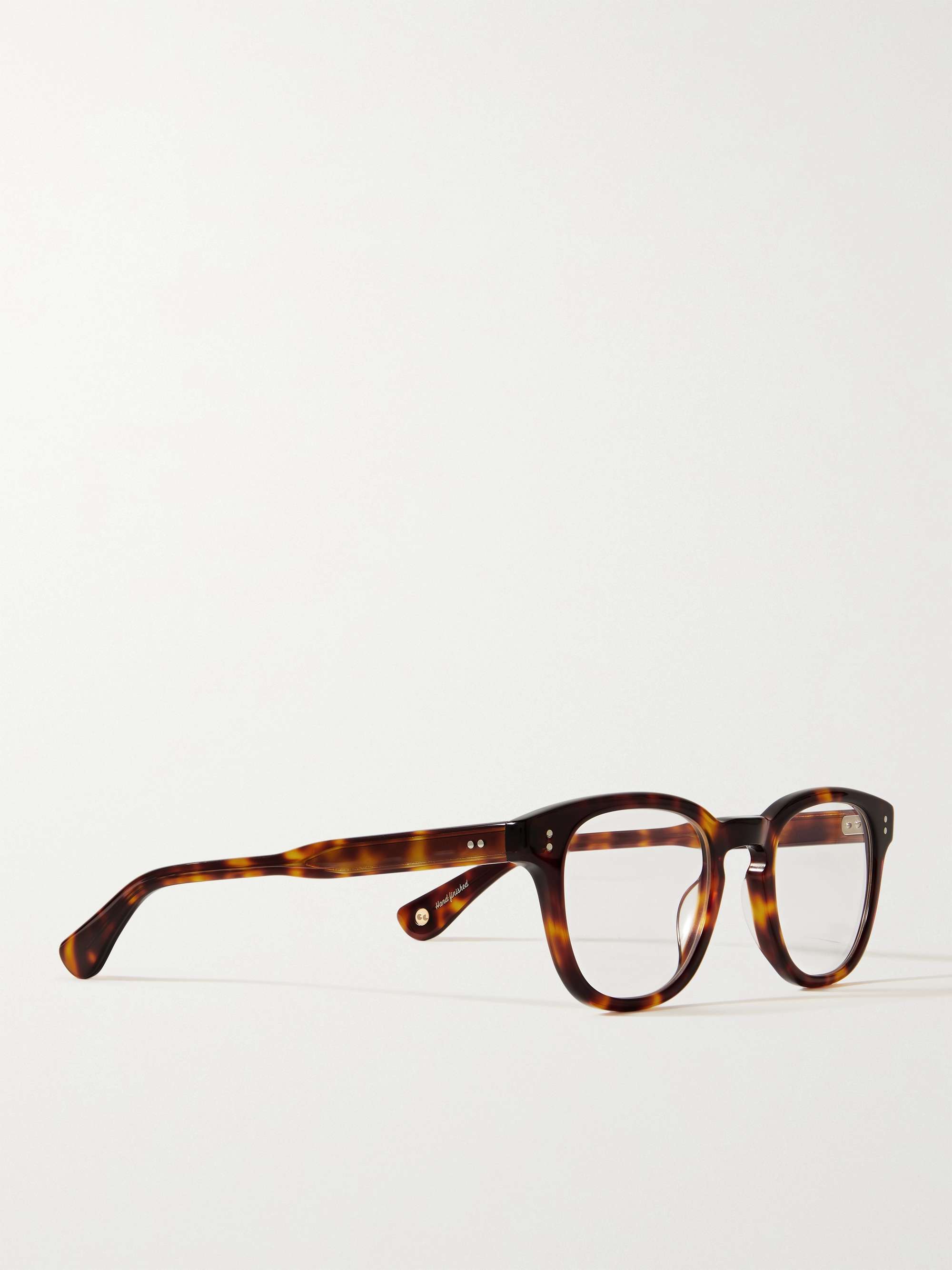 GARRETT LEIGHT CALIFORNIA OPTICAL Douglas Square-Frame Tortoiseshell Acetate Optical Glasses