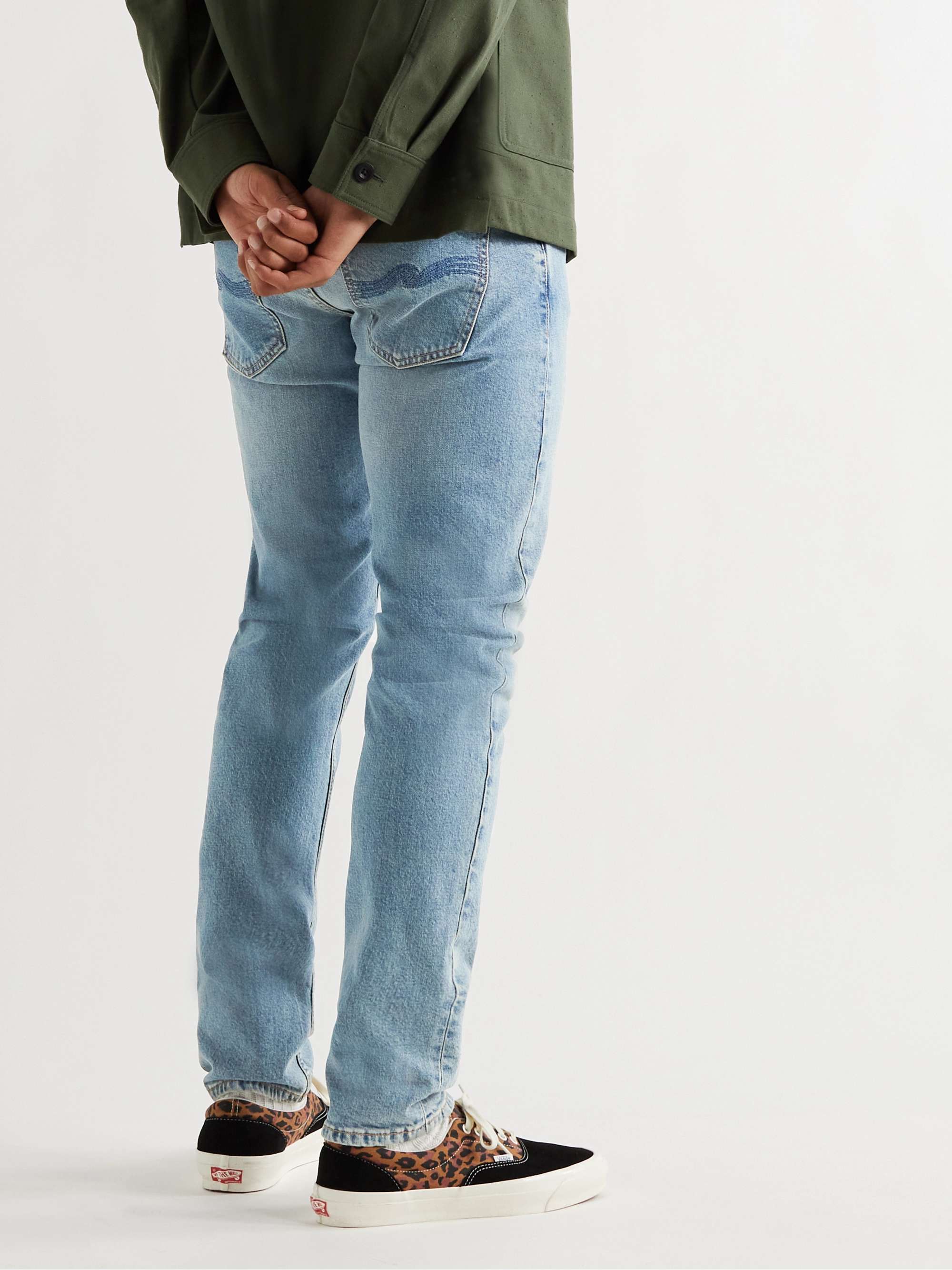 NUDIE JEANS Lean Dean Slim-Fit Tapered Organic Stretch-Denim Jeans