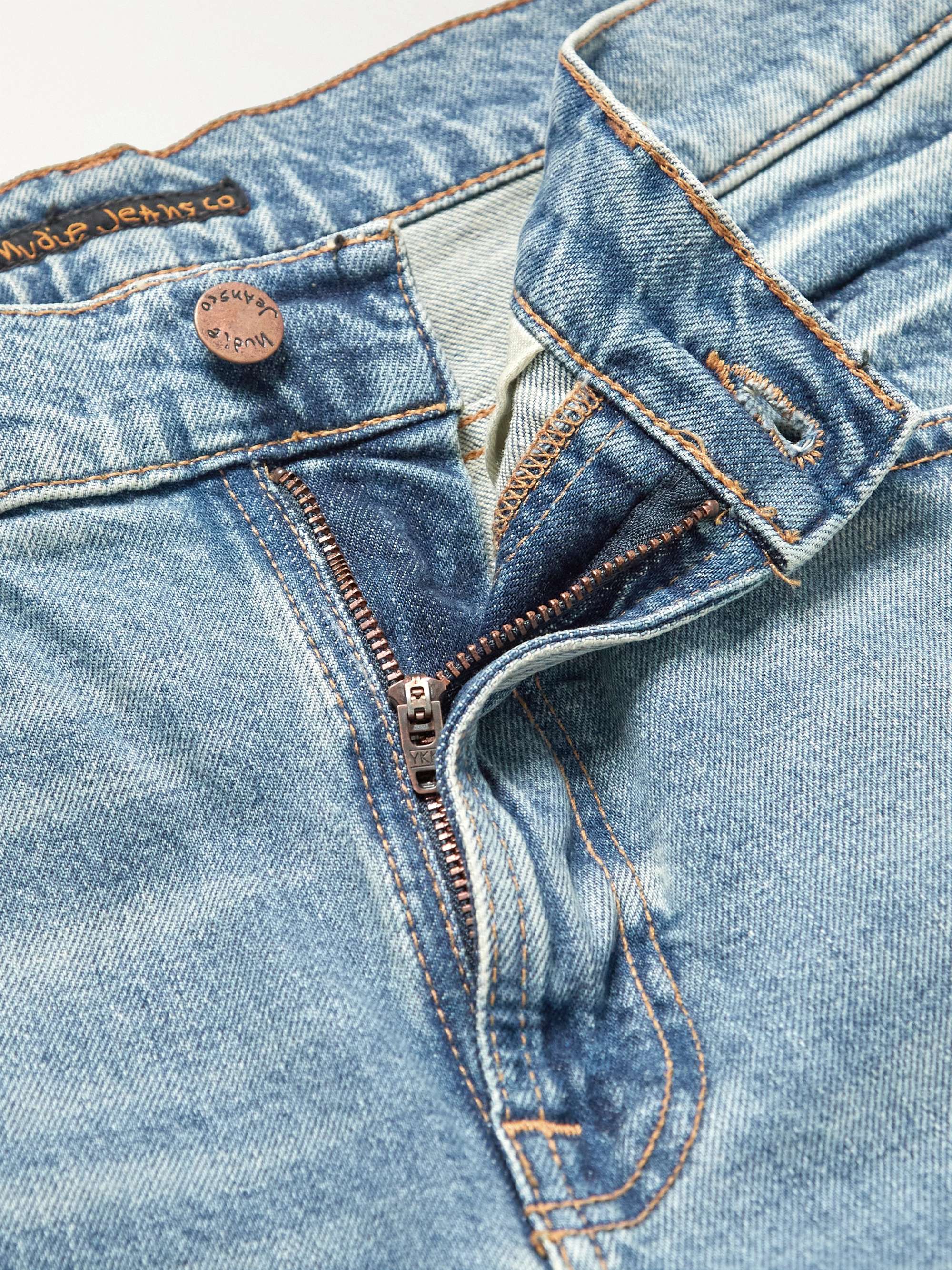NUDIE JEANS Lean Dean Slim-Fit Tapered Organic Stretch-Denim Jeans
