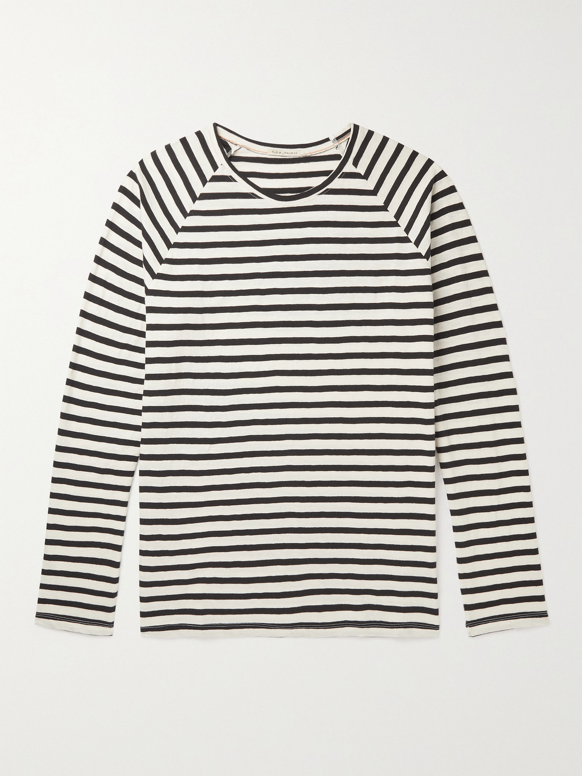 NUDIE JEANS OTTO STRIPED ORGANIC COTTON-JERSEY T-SHIRT