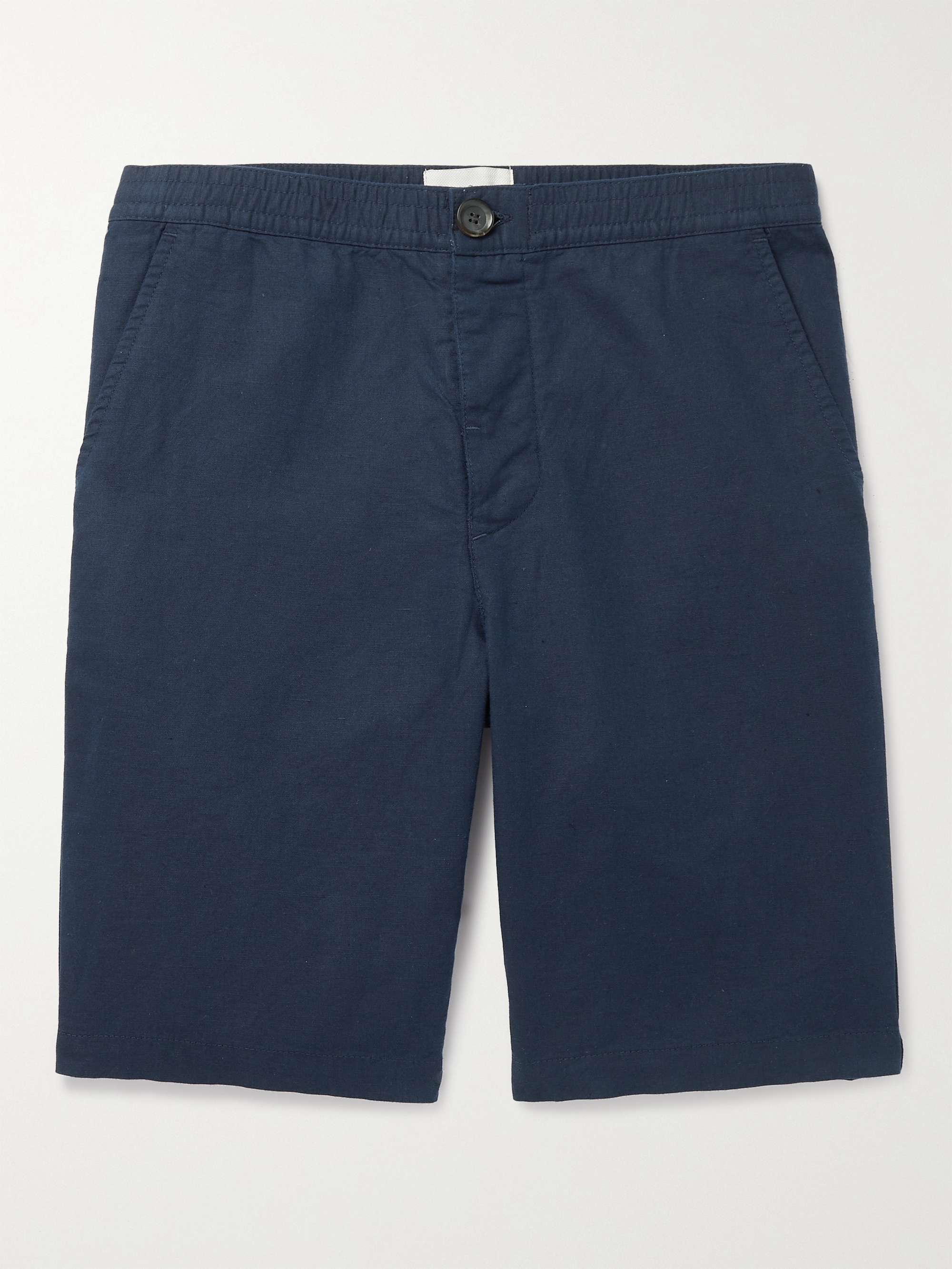 OLIVER SPENCER Cotton-Seersucker Drawstring Shorts