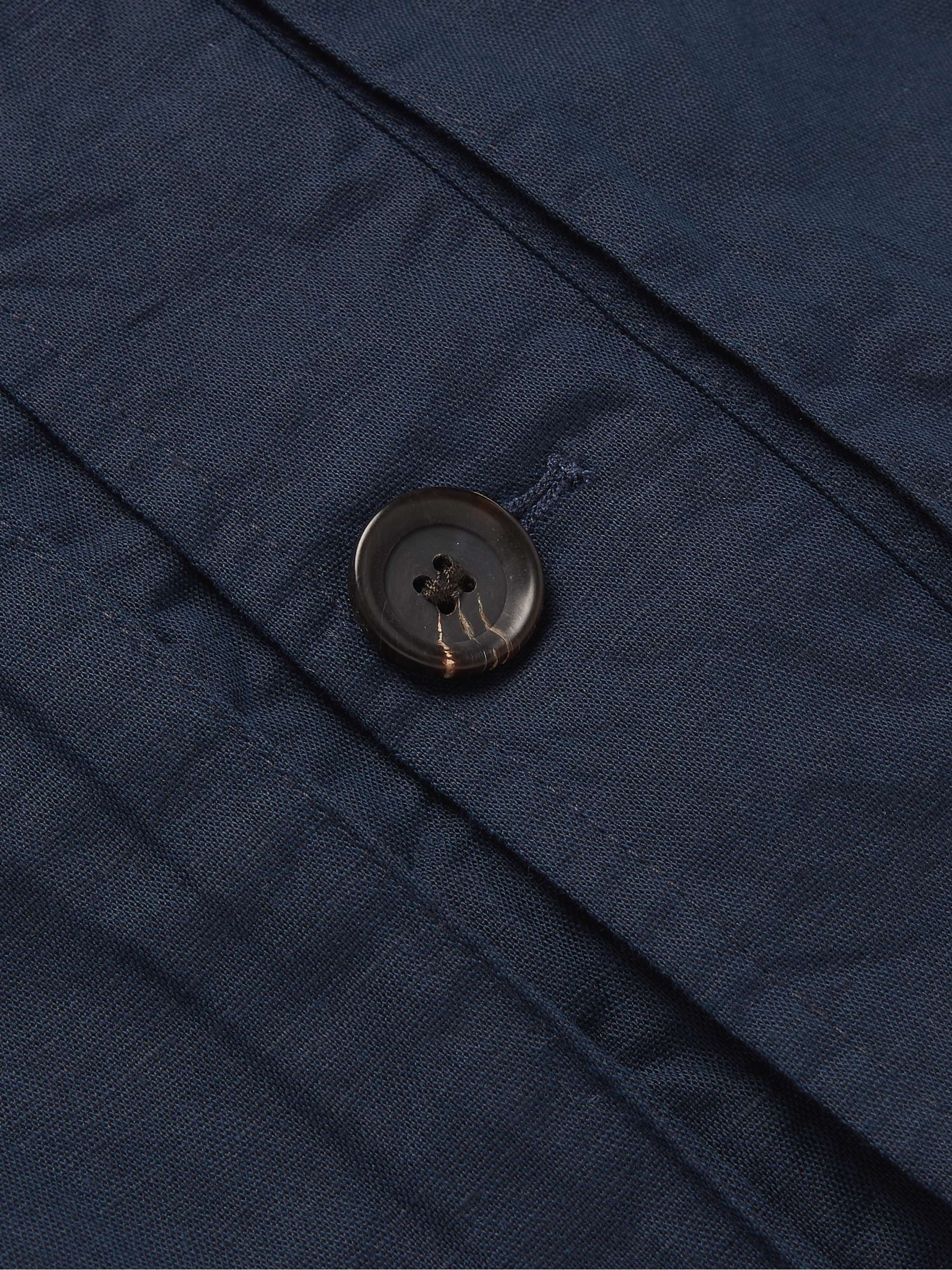 OLIVER SPENCER Stanford Linen and Cotton-Blend Blouson Jacket