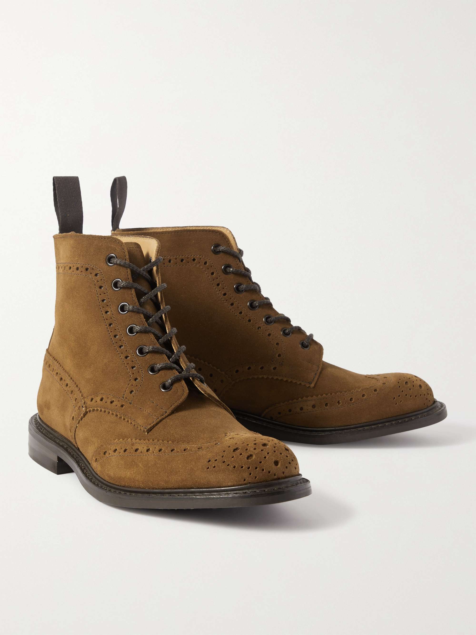 TRICKER'S Stow Suede Brogue Boots