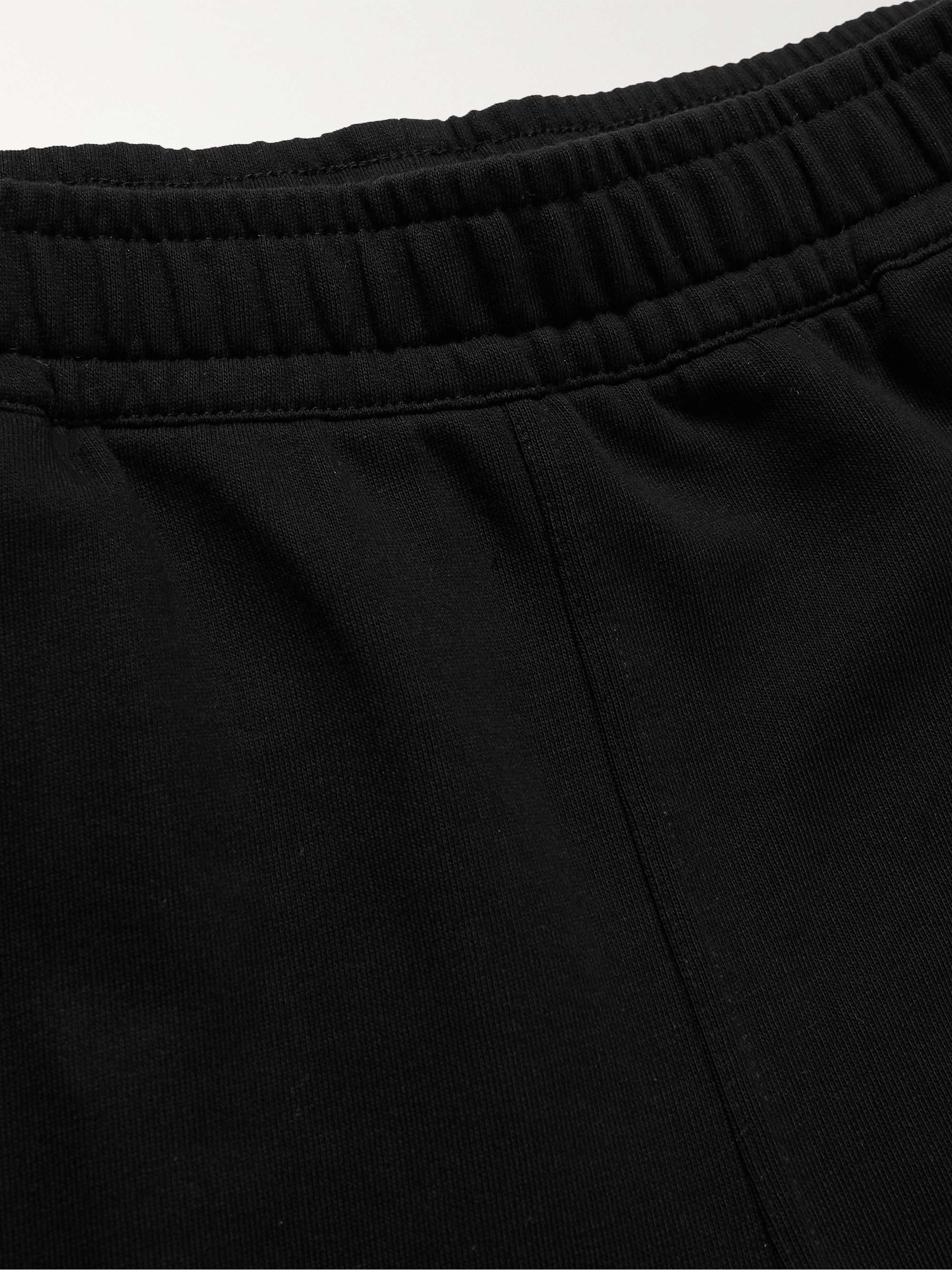 BURBERRY Wide-Leg Logo-Print Cotton-Jersey Shorts