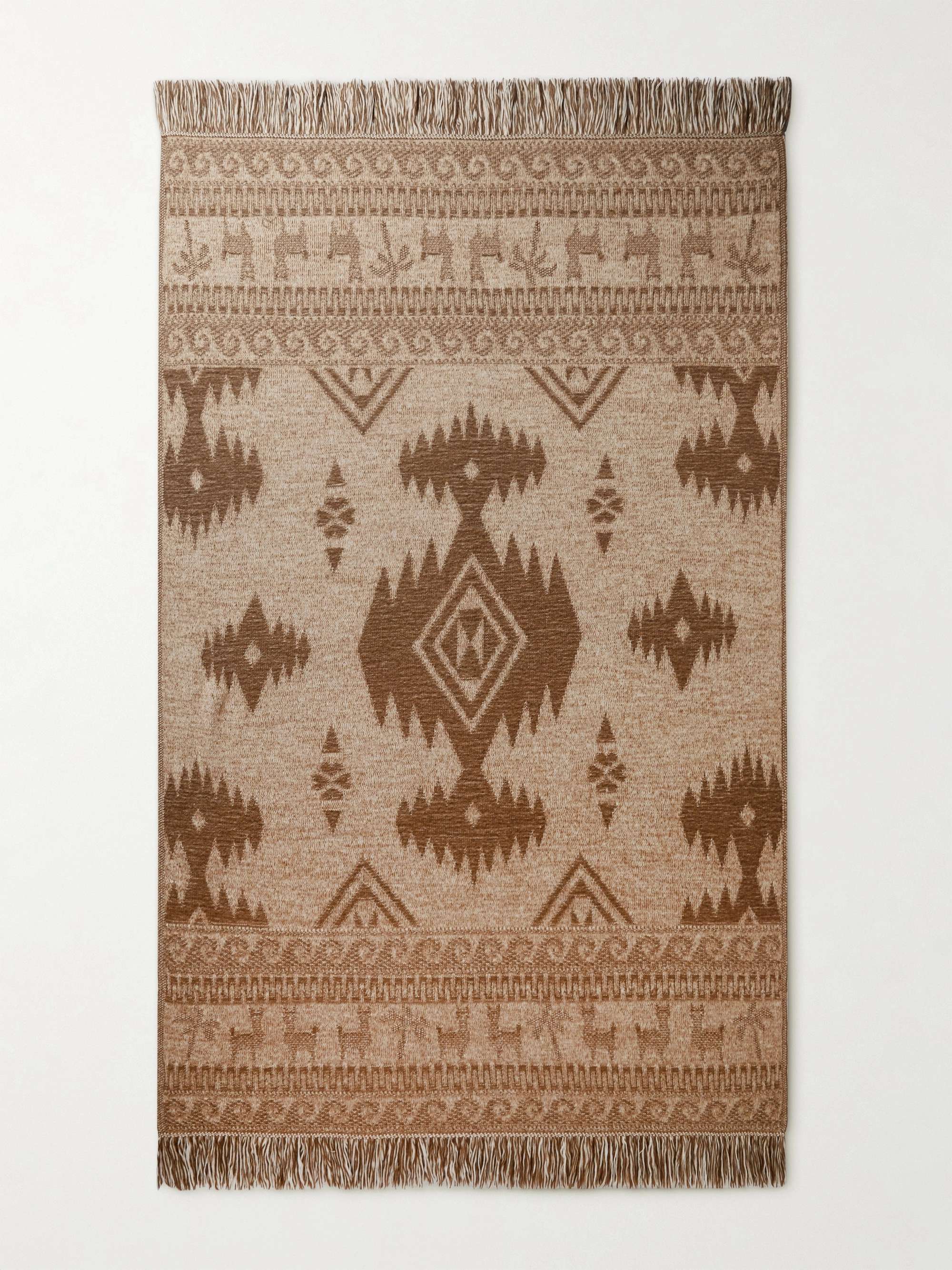 ALANUI Land of Alpacas Jacquard-Knit Blanket