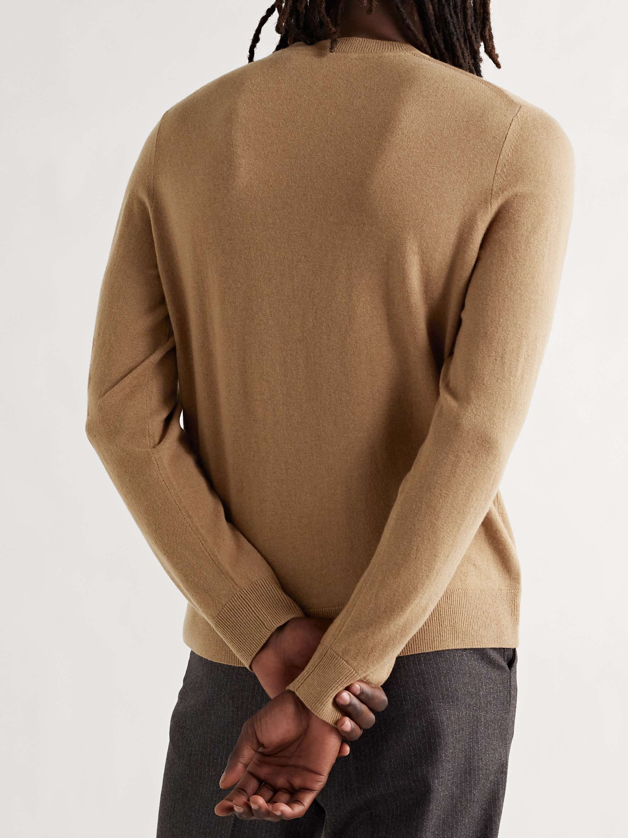 BURBERRY Logo-Embroidered Cashmere Sweater