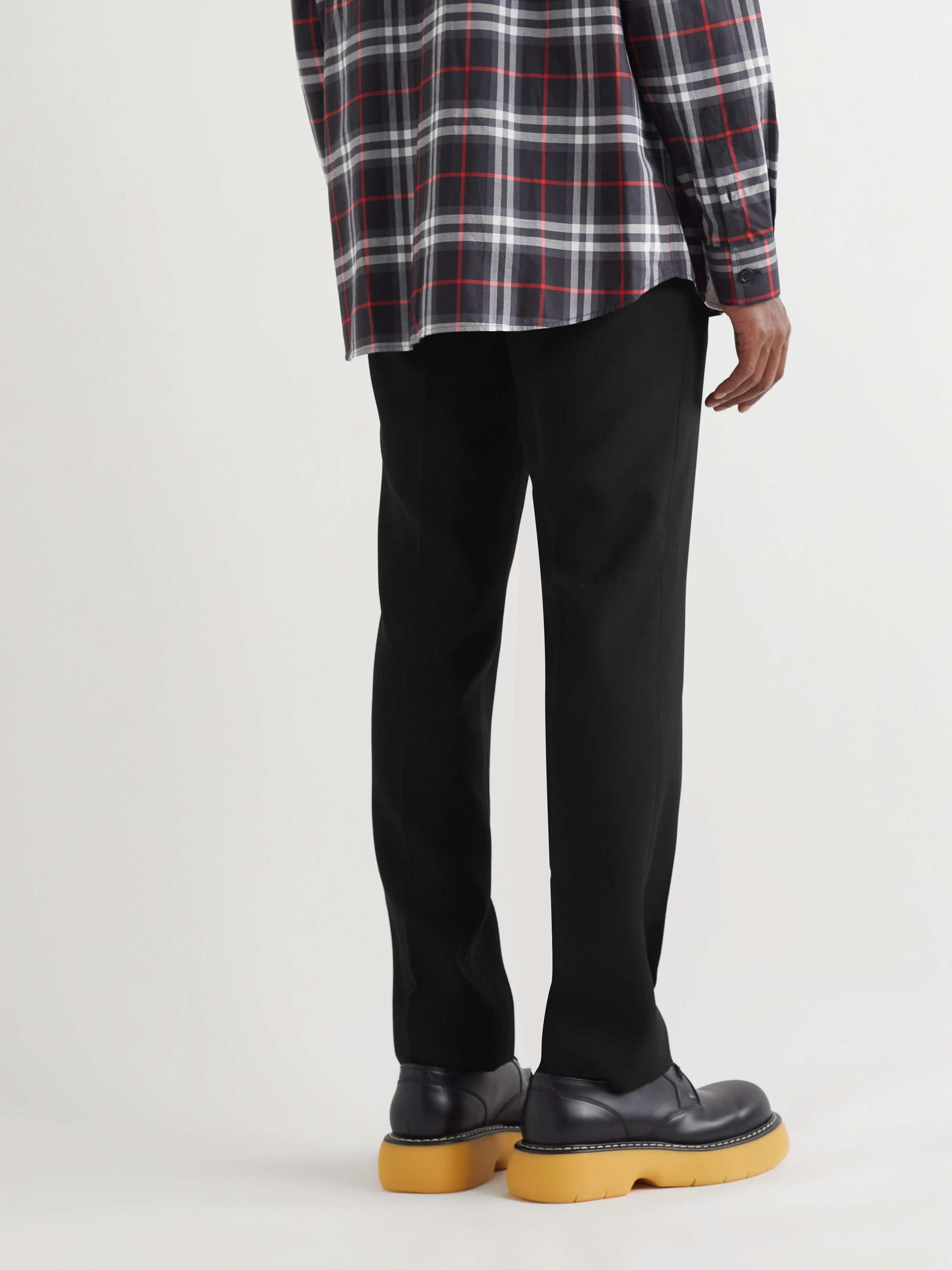 BURBERRY Slim-Fit Tapered Virgin Wool Trousers