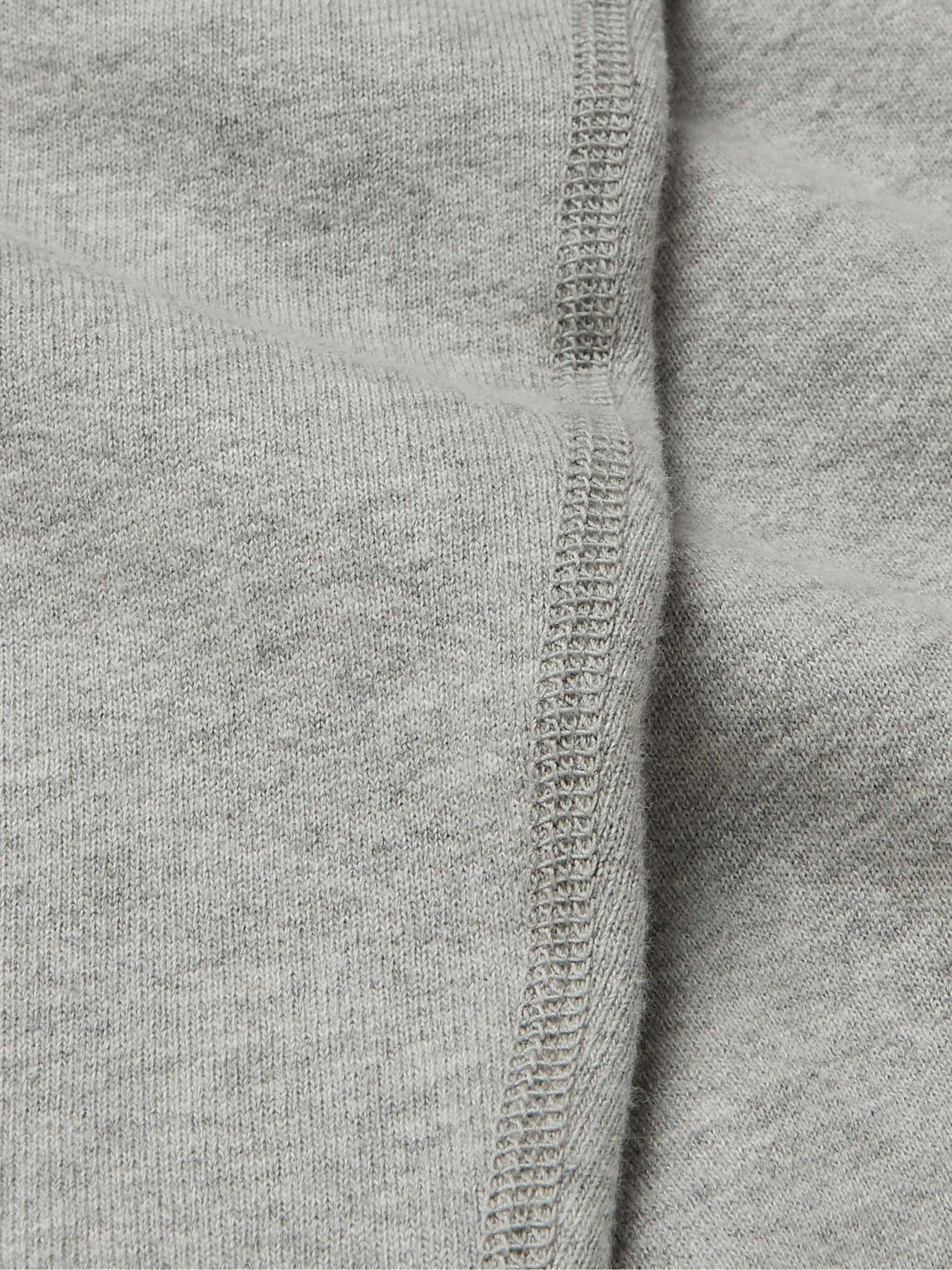 SAVE KHAKI UNITED Heather Fleece-Back Supima Cotton-Jersey Sweatshirt