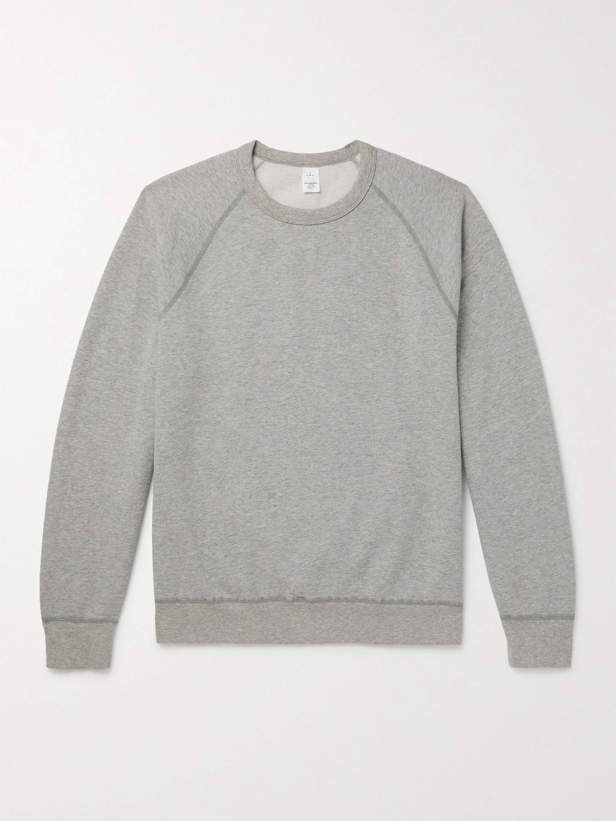 SAVE KHAKI UNITED Heather Fleece-Back Supima Cotton-Jersey Sweatshirt
