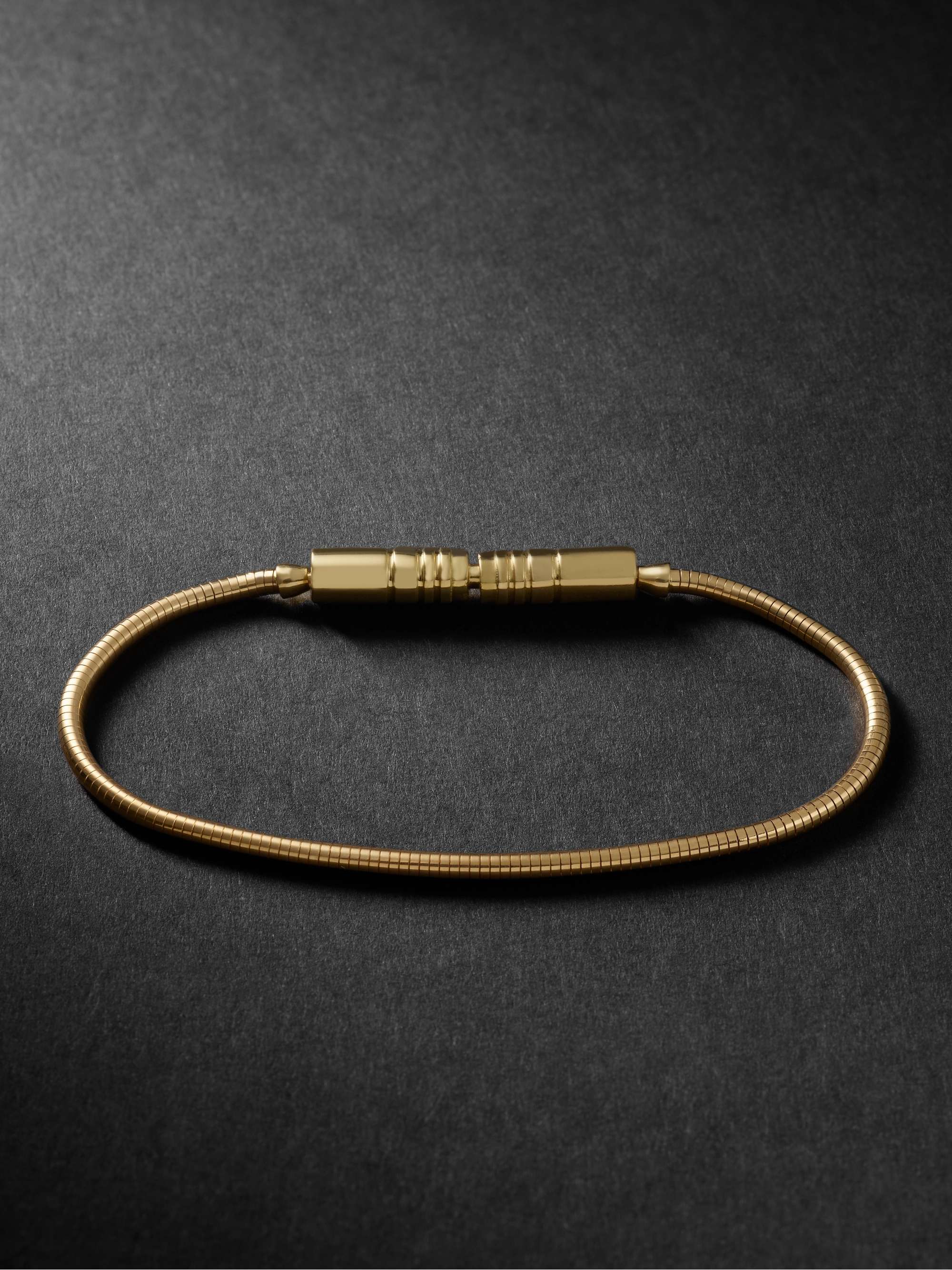 LUIS MORAIS Liquid Plug Lock 18-Karat Gold Bracelet