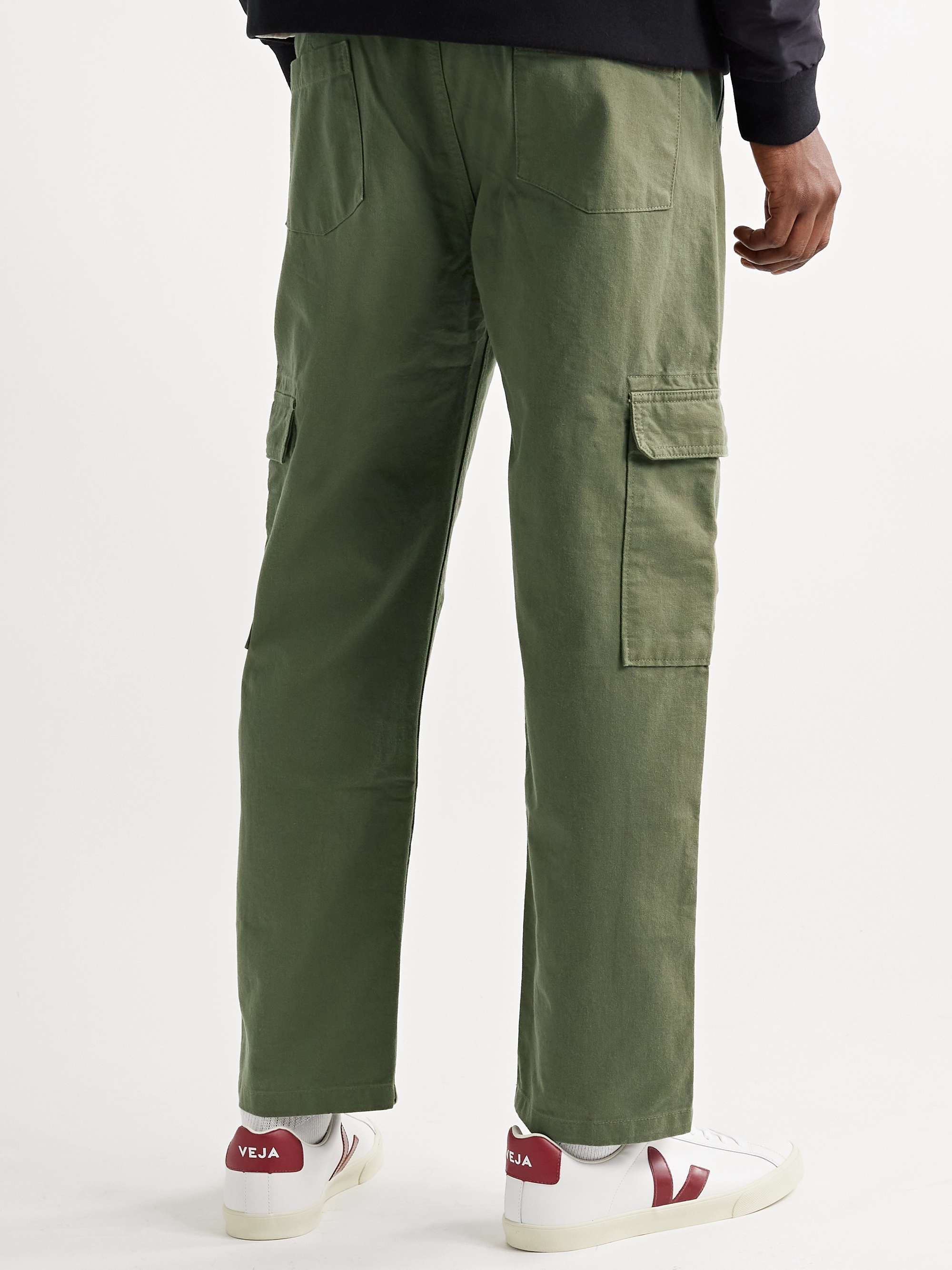 FRAME Cotton-Twill Cargo Trousers
