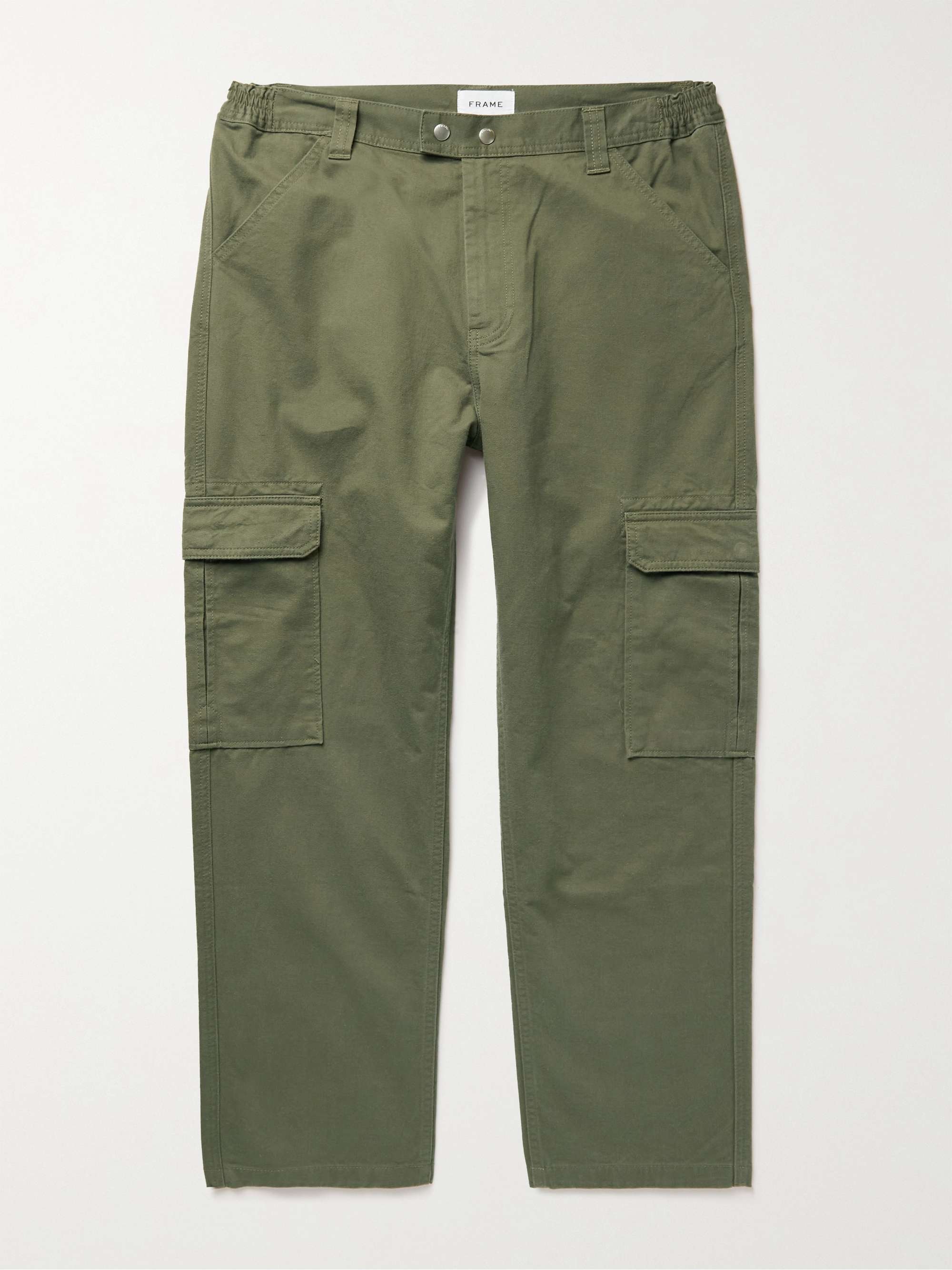 FRAME Cotton-Twill Cargo Trousers