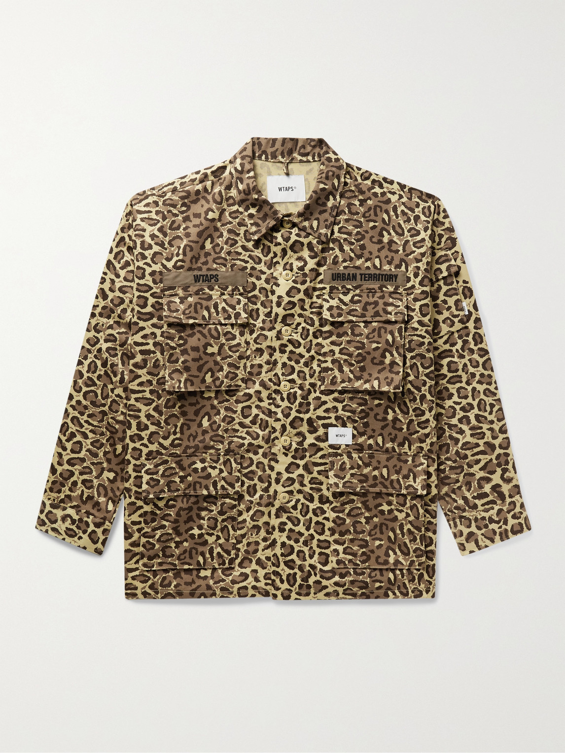 WTAPS JUNGLE LOGO-EMBROIDERED PRINTED COTTON-TWILL JACKET