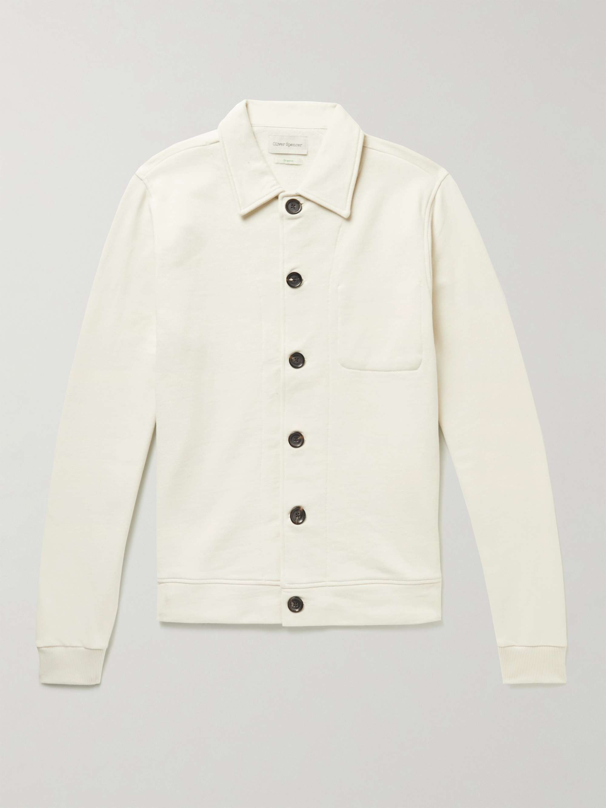 OLIVER SPENCER Kenmore Organic Cotton-Jersey Cardigan