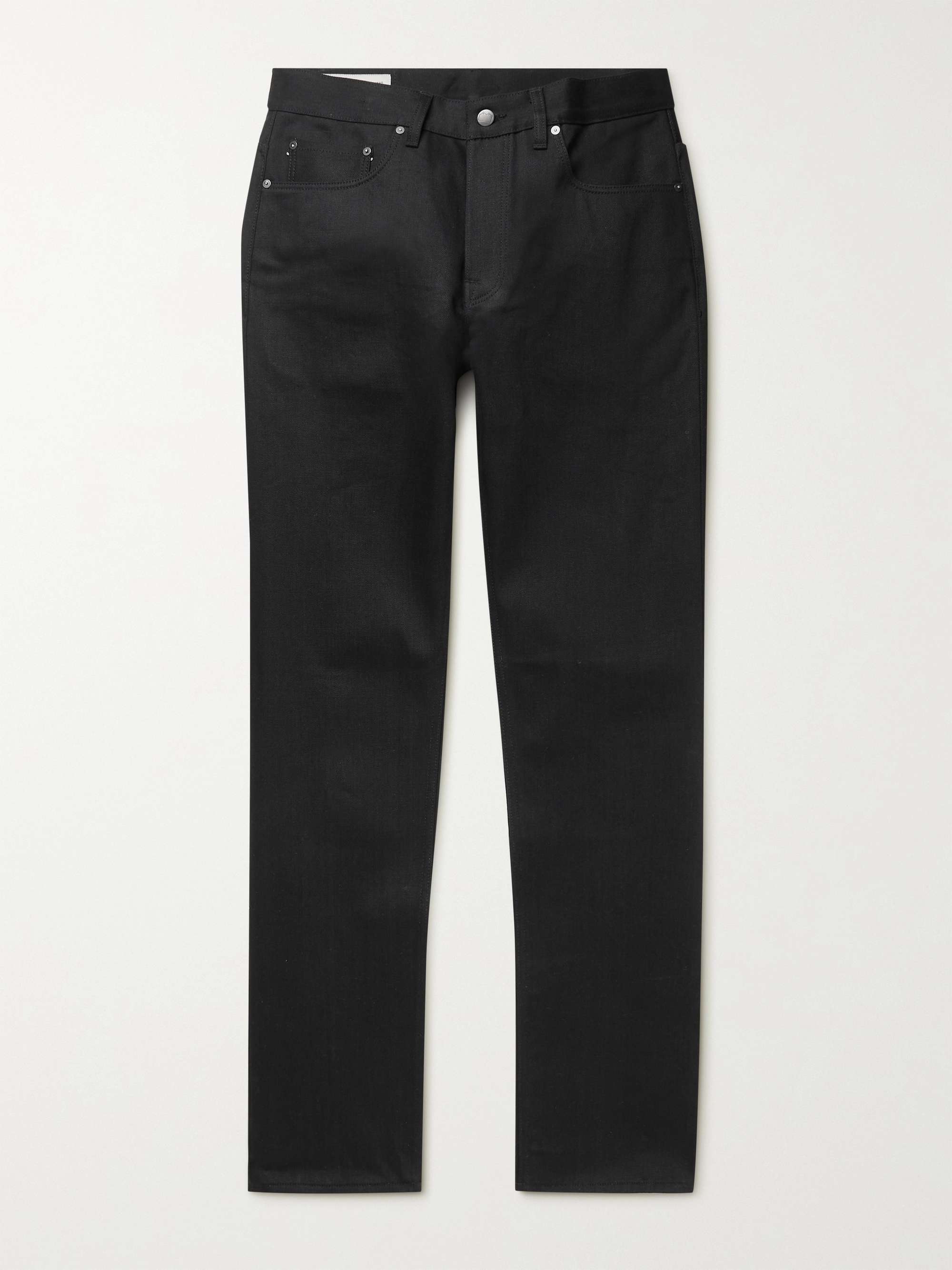 BLACKHORSE LANE ATELIERS W12 Slim-Fit Tapered Raw Organic Selvedge Denim Jeans