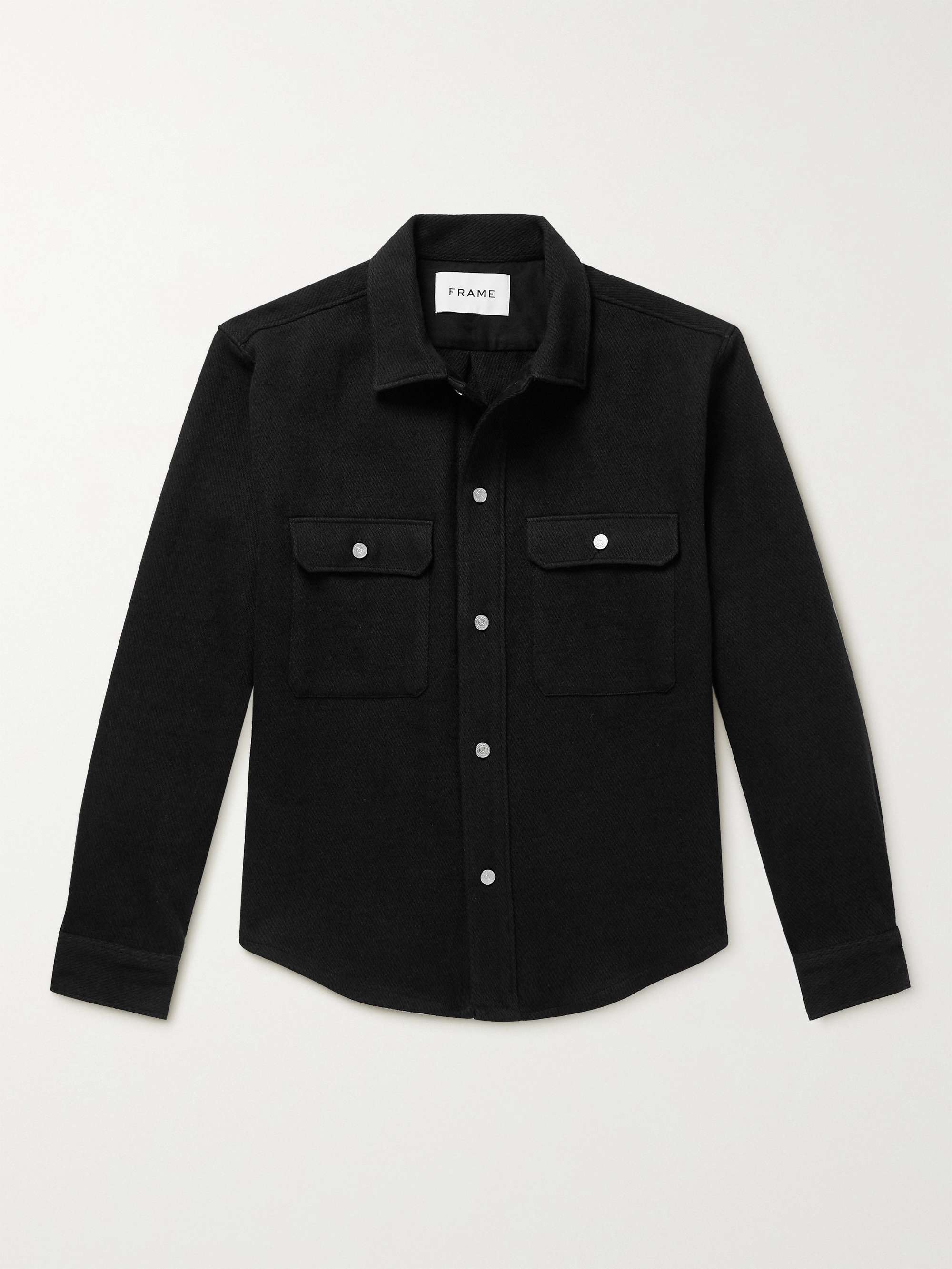 FRAME Cotton and Virgin Wool-Blend Twill Shirt Jacket