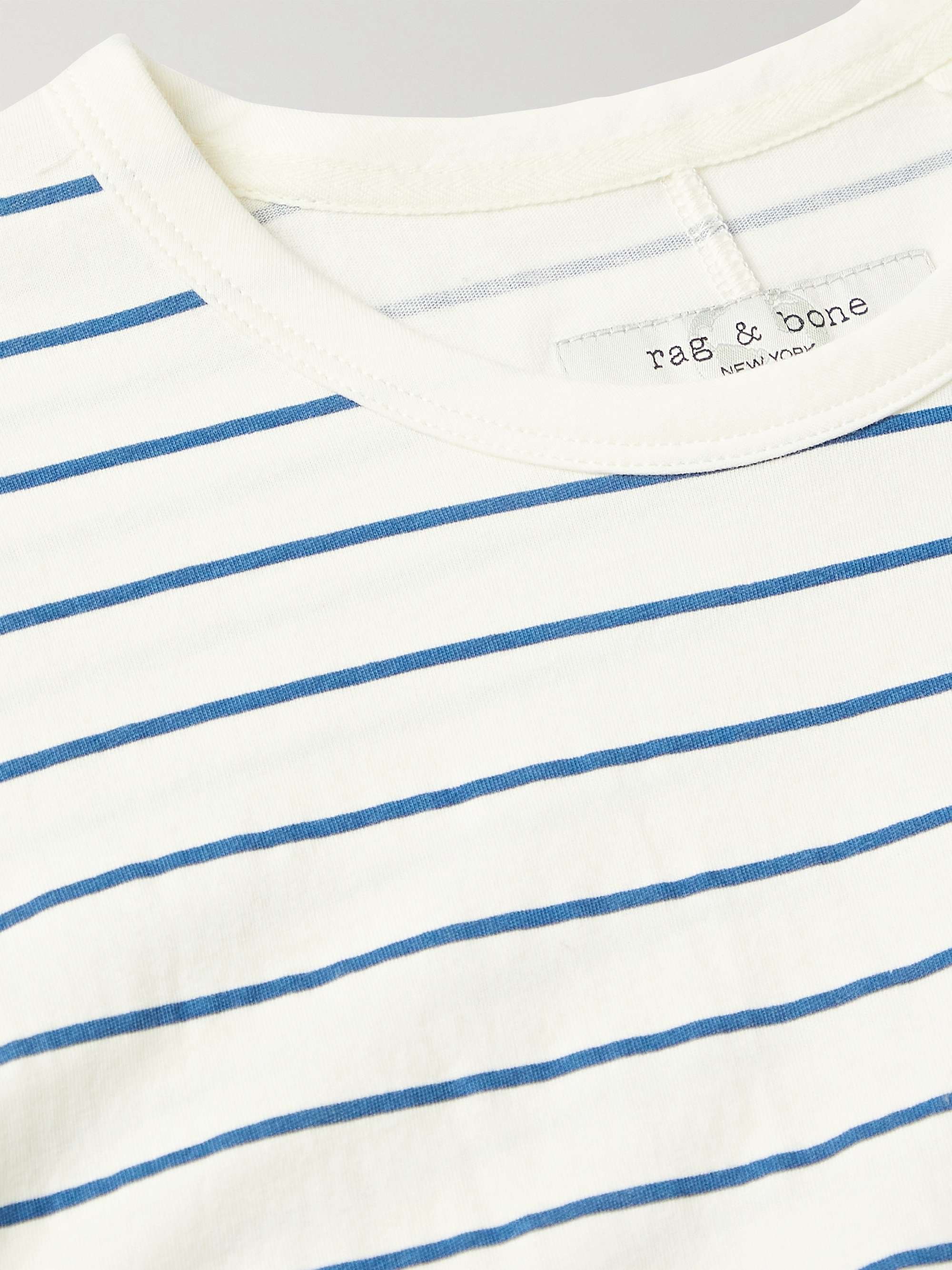 RAG & BONE Miles Striped Organic Cotton-Jersey T-Shirt