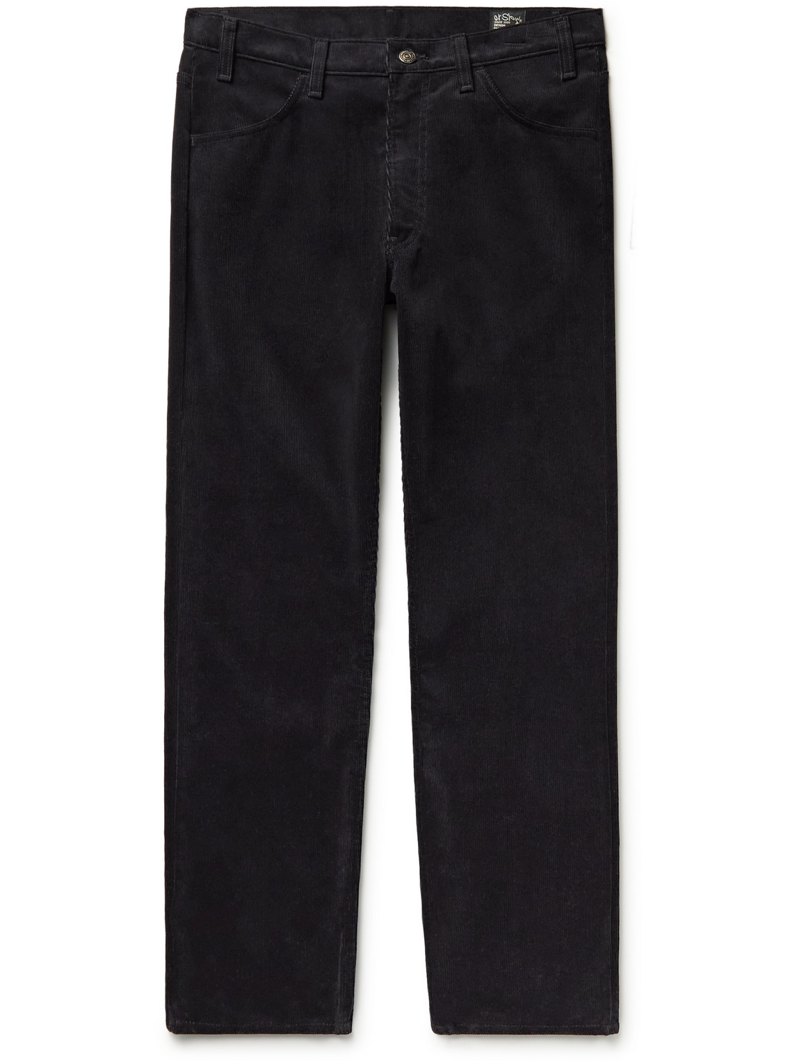Orslow 107 Ivy Straight-leg Cotton-blend Corduroy Trousers In Blue