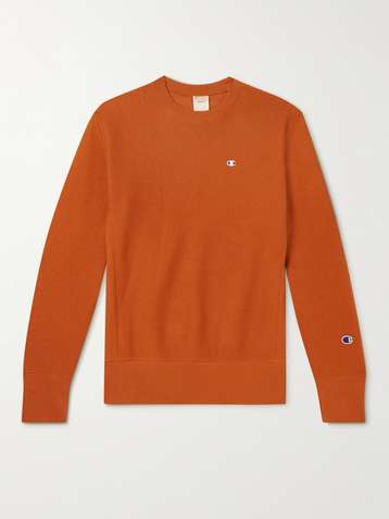 CHAMPION Organic Cotton-Blend Jersey Sweatshirt