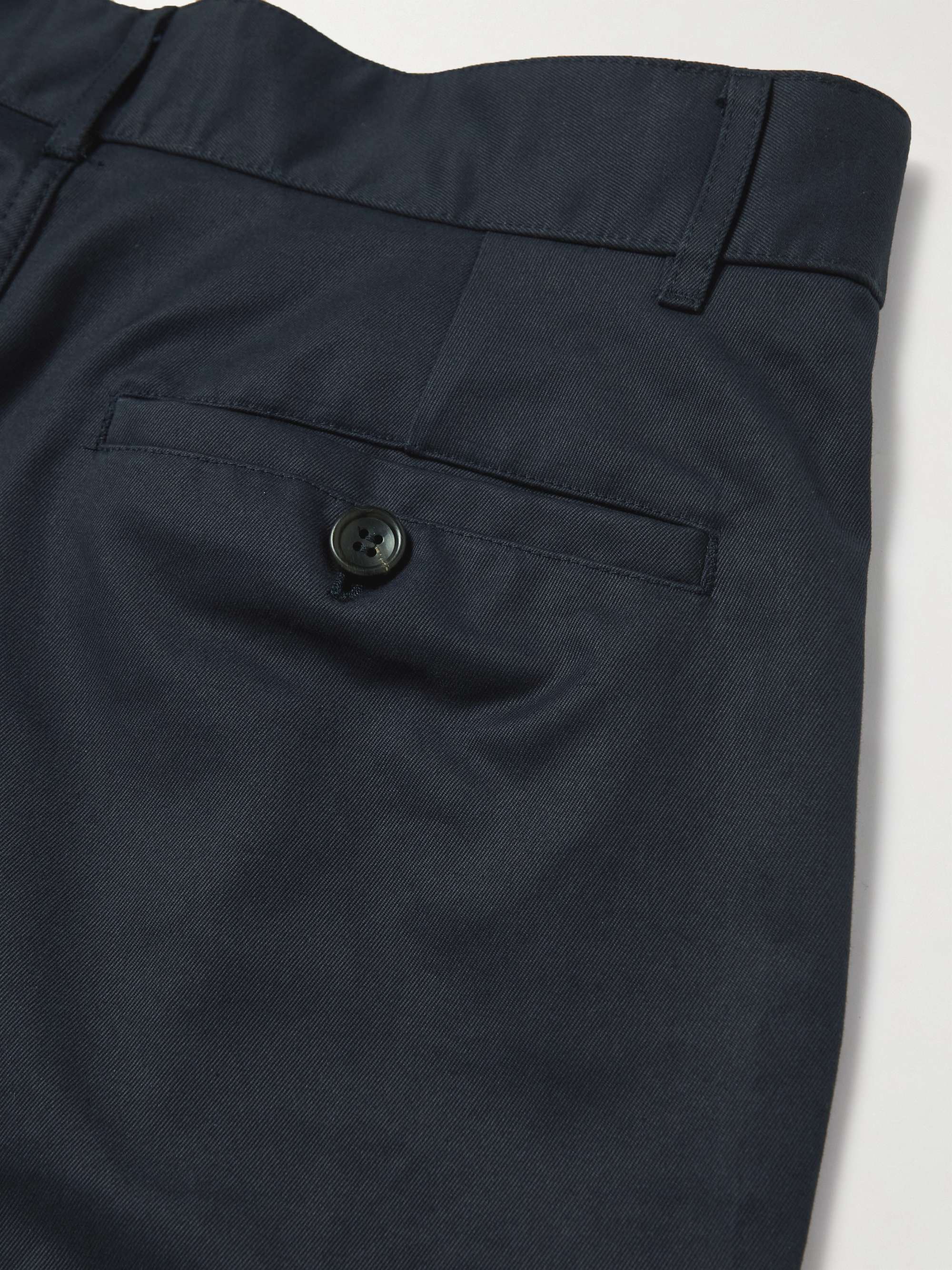 PRIVATE WHITE V.C. Pleated Cotton-Twill Chinos