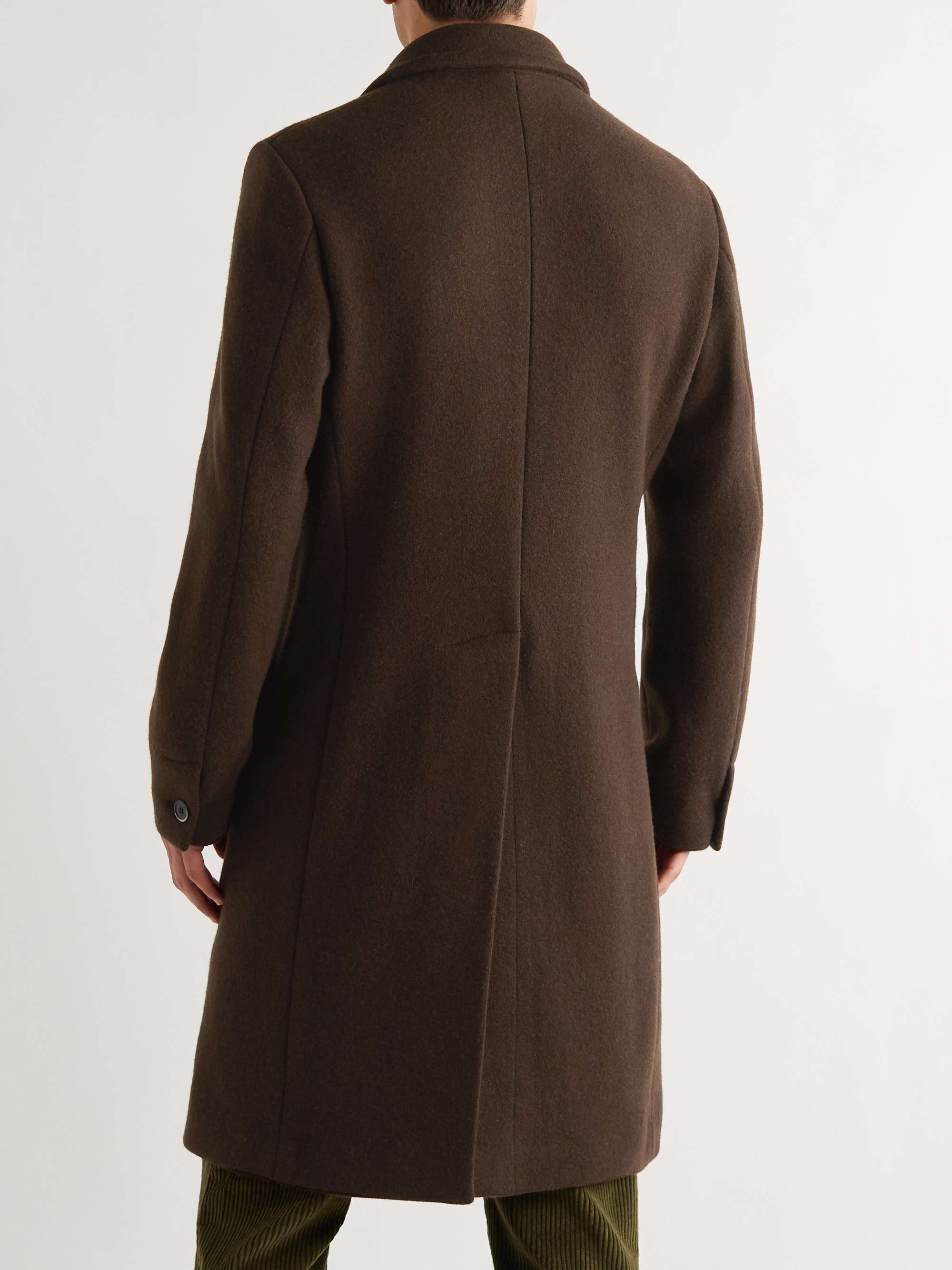 BARENA Double-Breasted Wool-Blend Coat