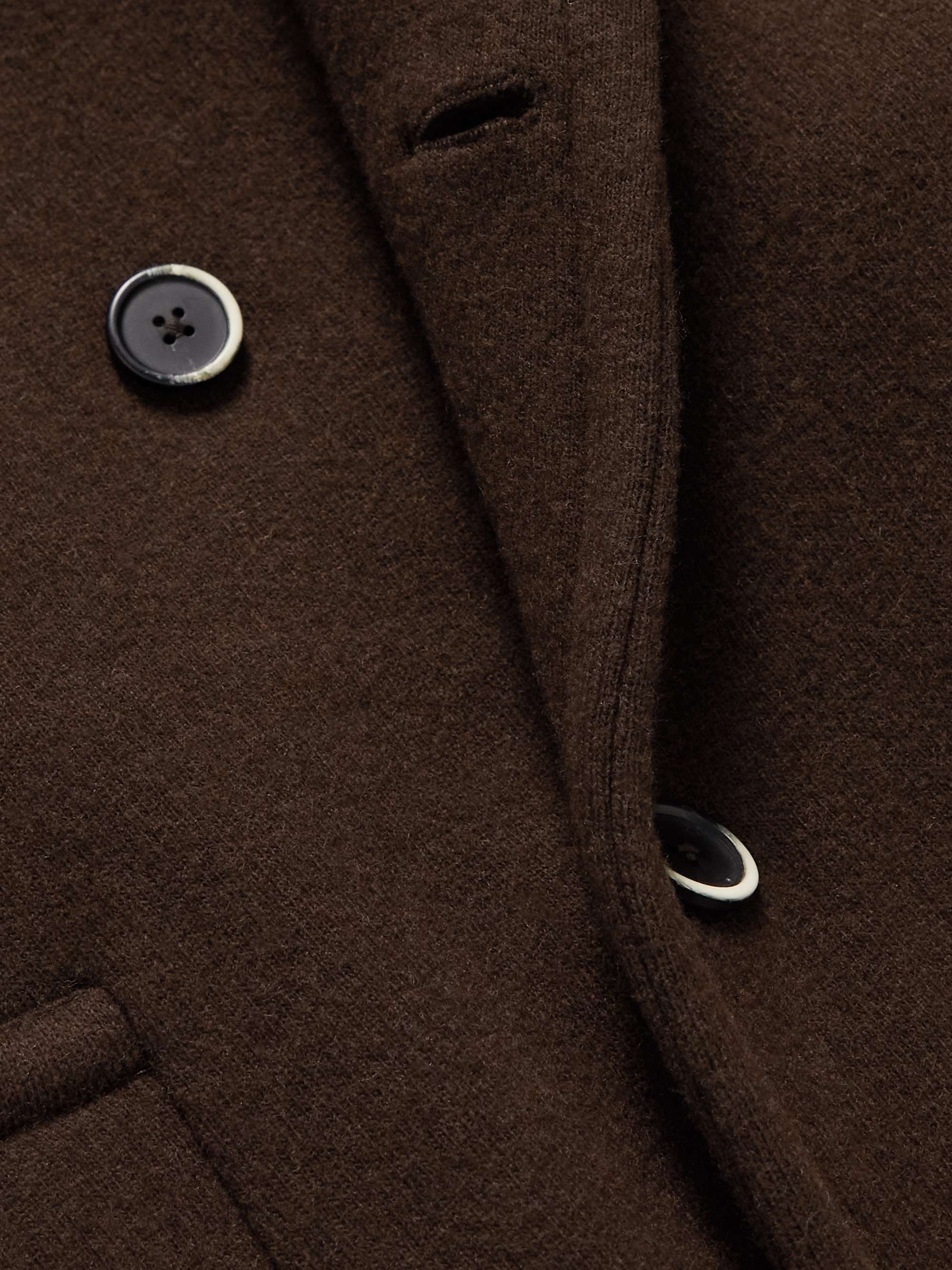 BARENA Double-Breasted Wool-Blend Coat