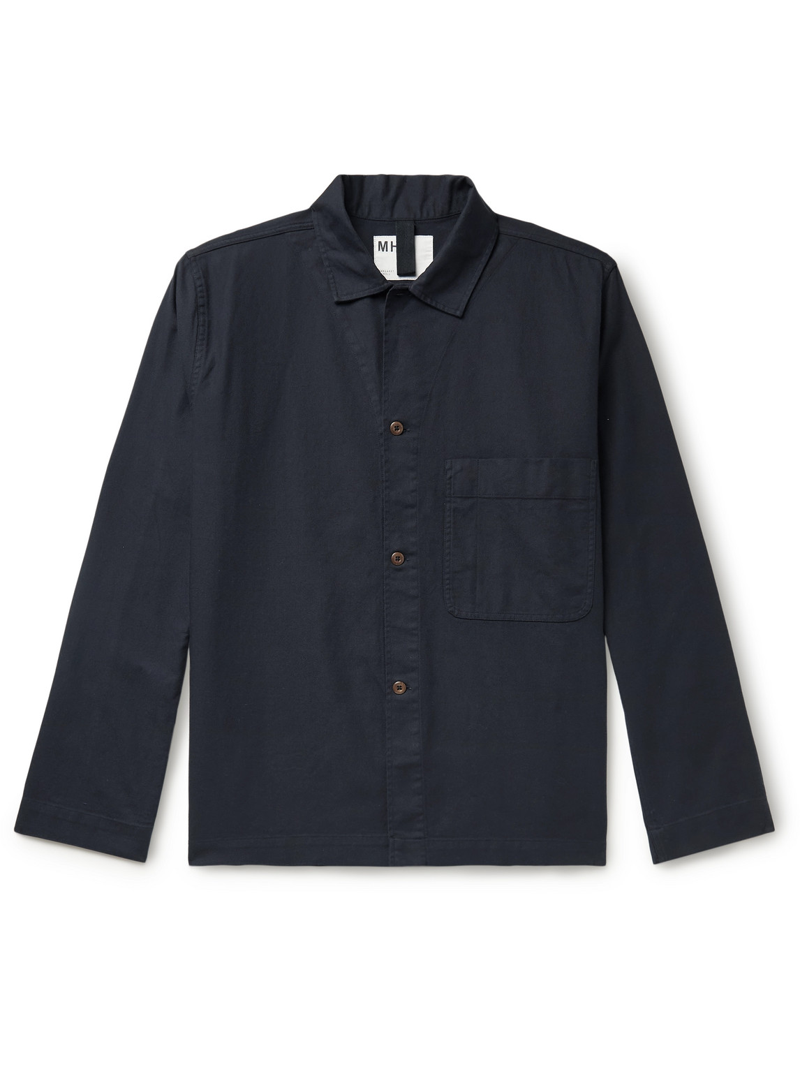 Margaret Howell Mhl Cotton-twill Overshirt In Black