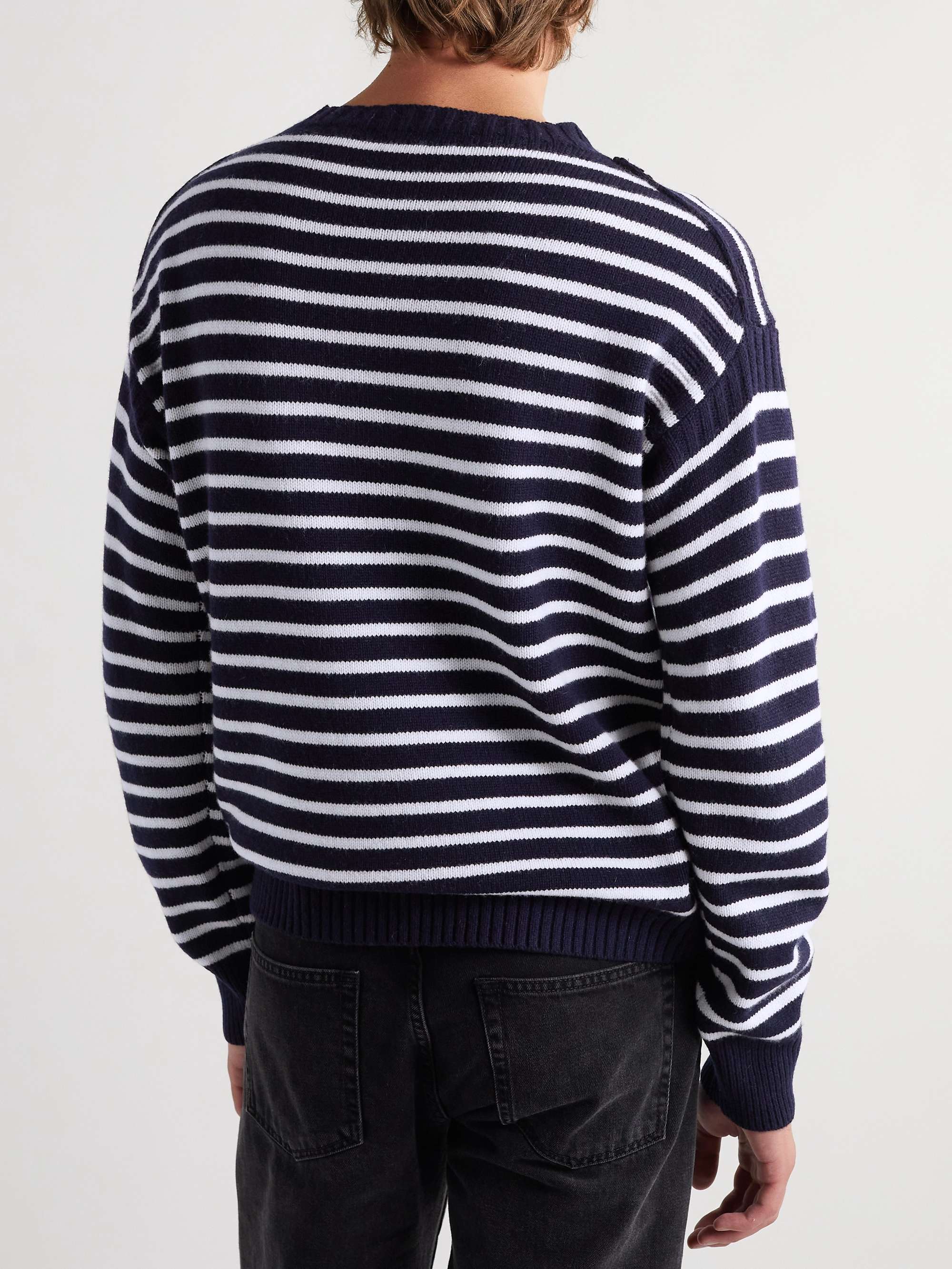 ALEX MILL Striped Merino Wool Sweater