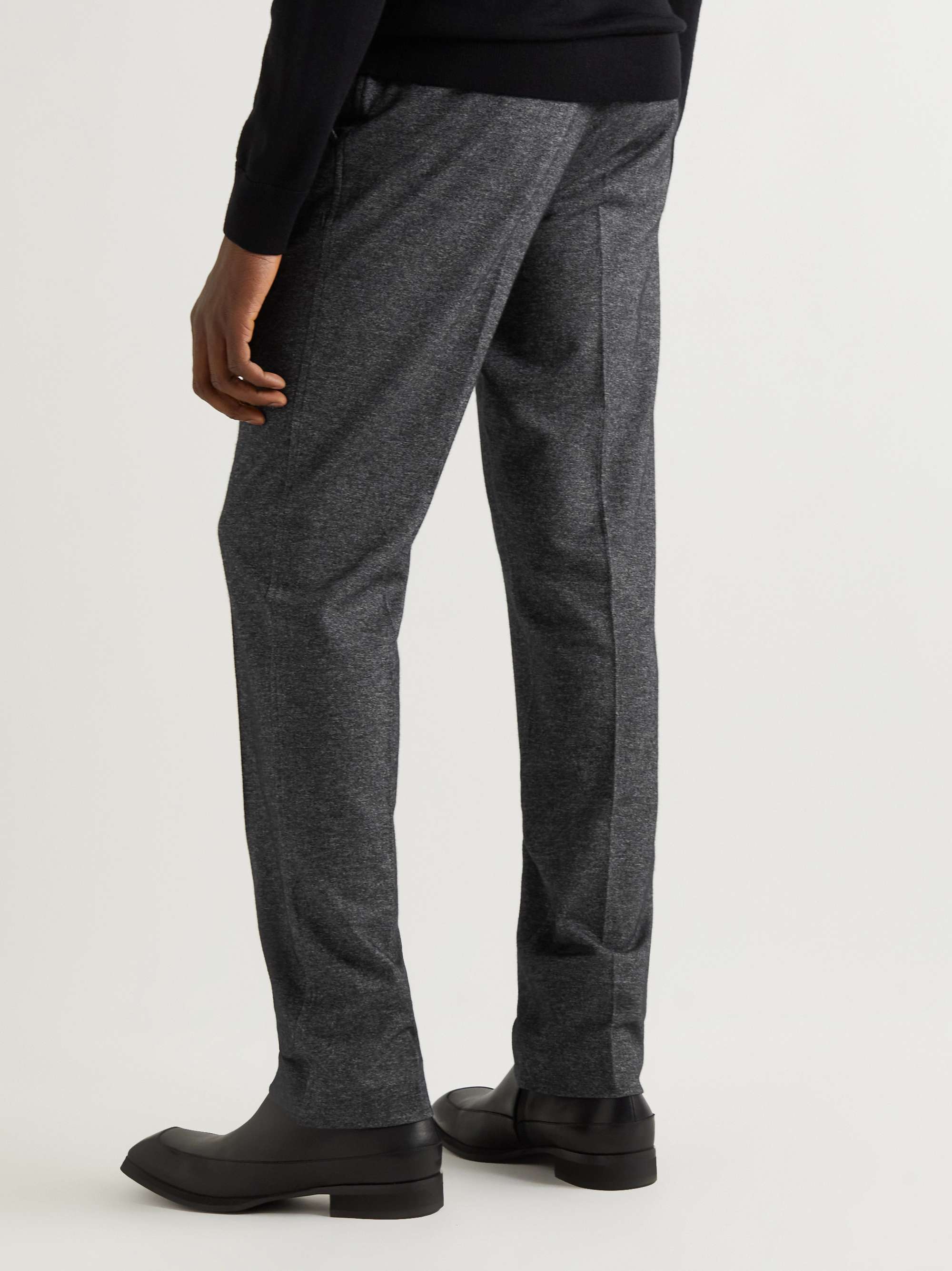 BRIONI Tapered Cashmere and Cotton-Blend Suit Trousers