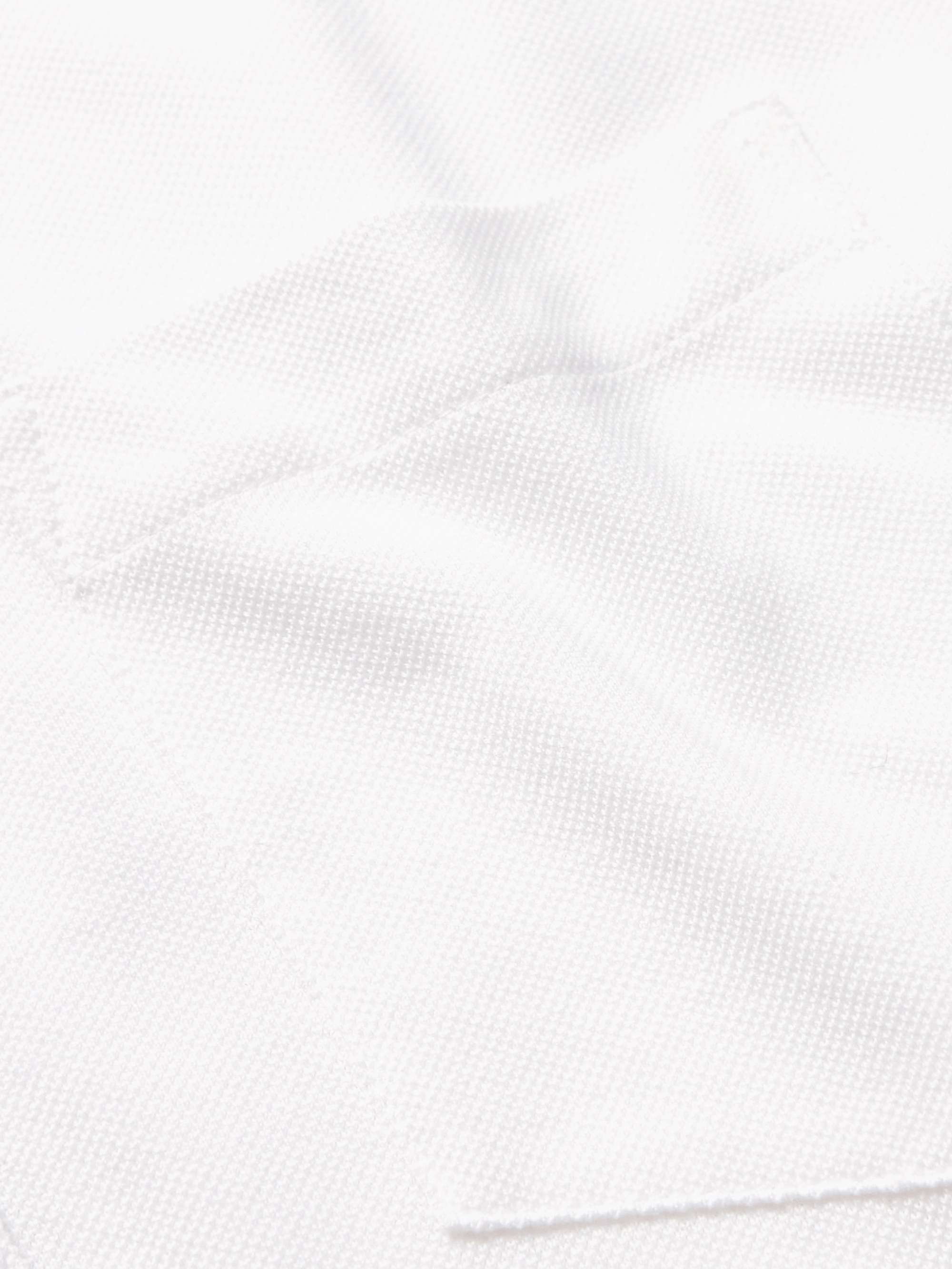 RALPH LAUREN PURPLE LABEL Logo-Embroidered Mercerised Cotton-Piqué Polo Shirt